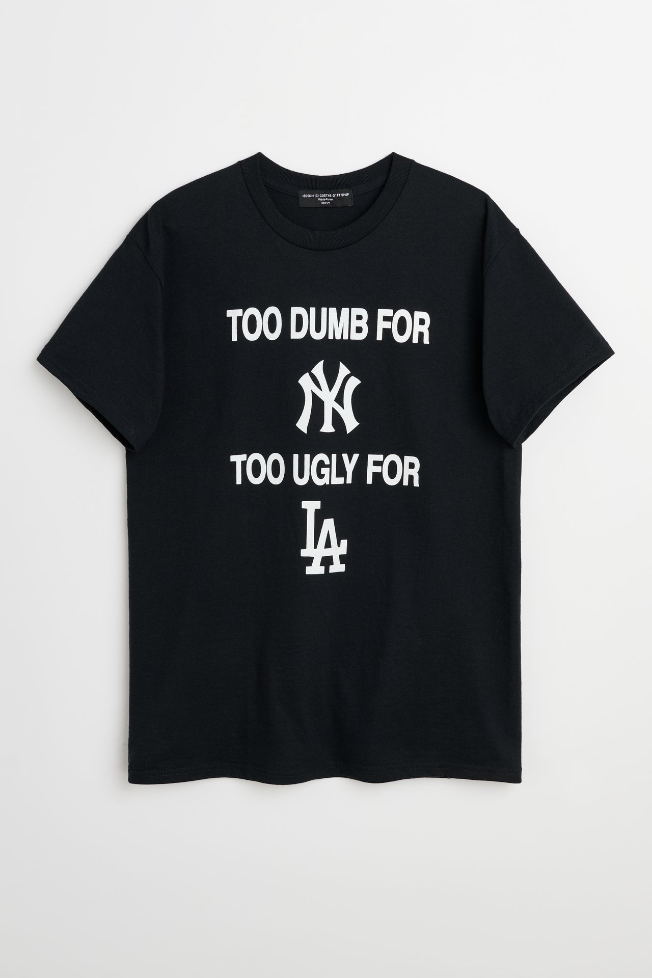 Connie Costas NY/LA Front Graphic T-shirt Black