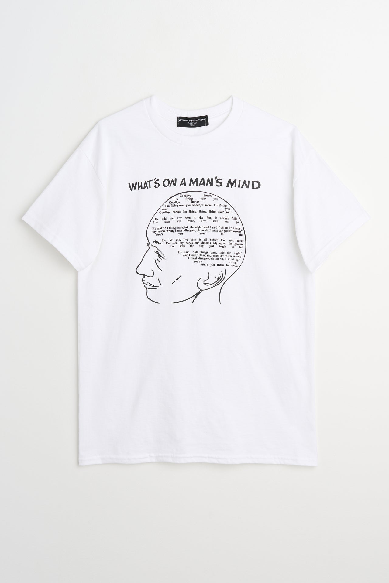 Connie Costas Goodbye Horses T-shirt White