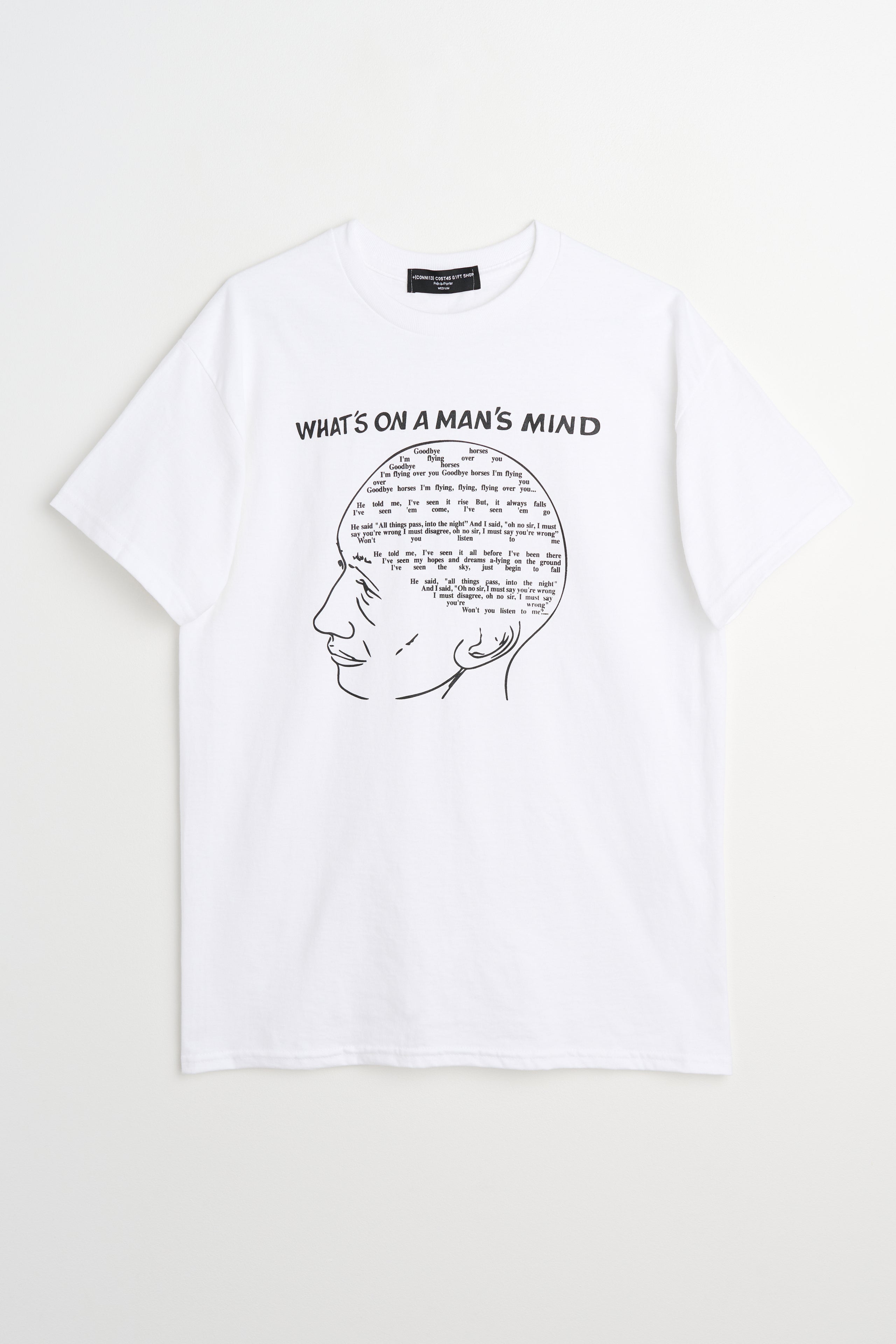 Connie Costas Goodbye Horses T-shirt White