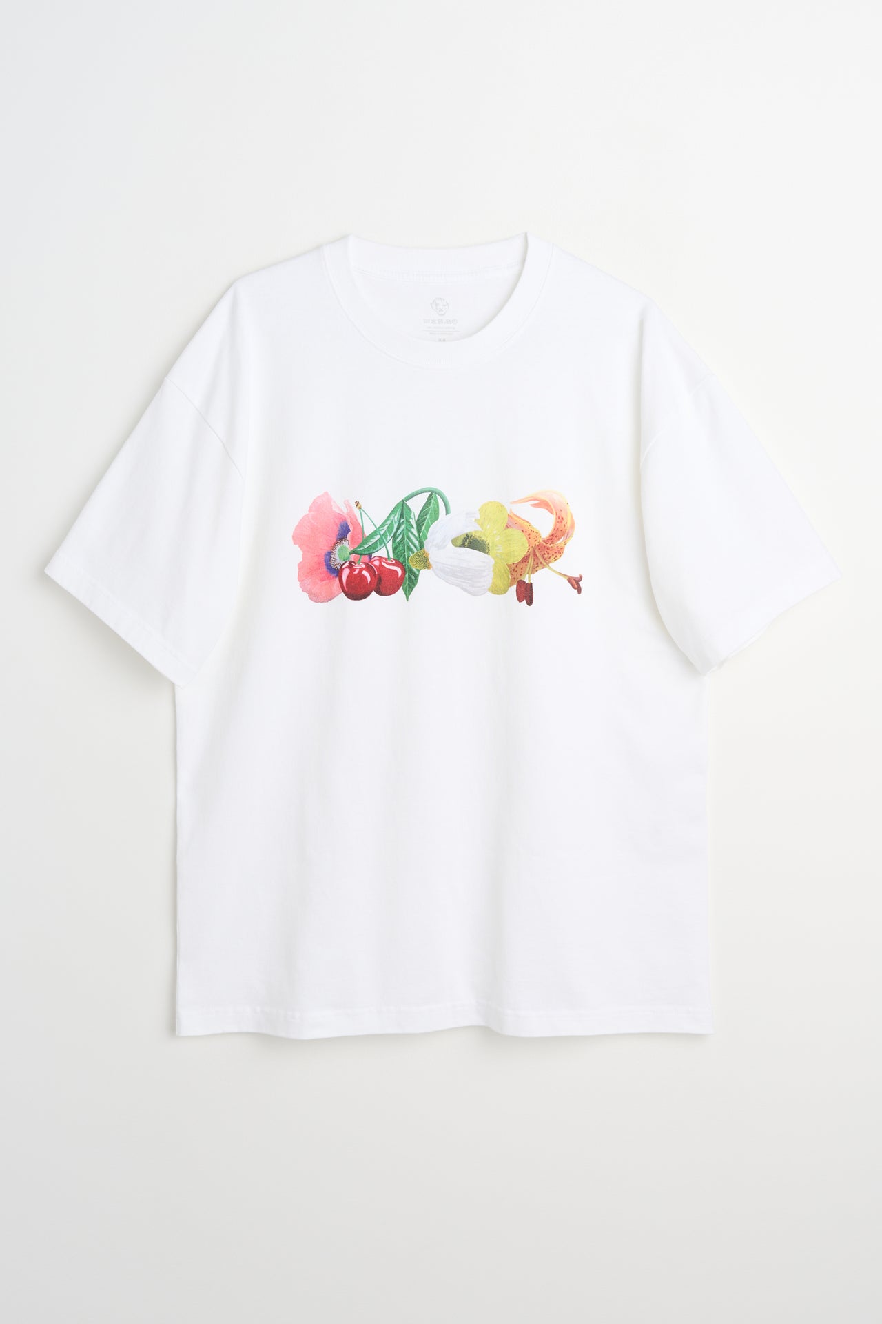 Dancer Glam Flowers Tee White