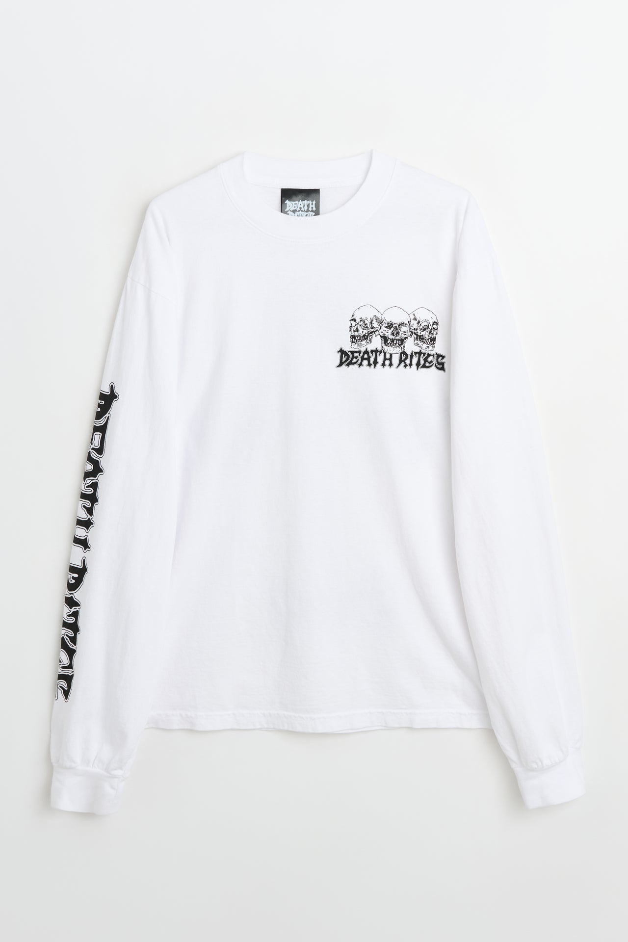 Death Rites Axe Grinder LS T-shirt White