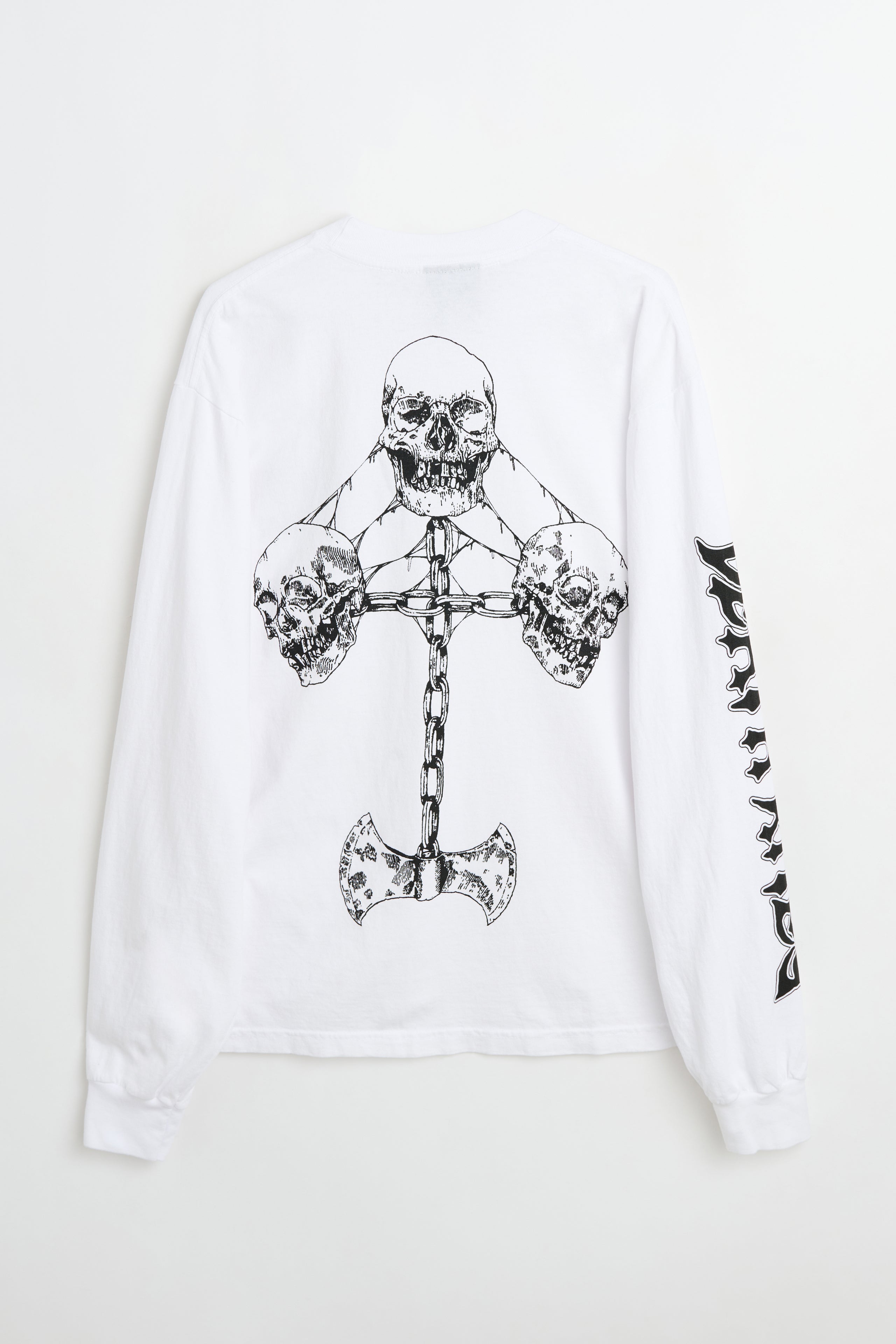 Death Rites Axe Grinder LS T-shirt White