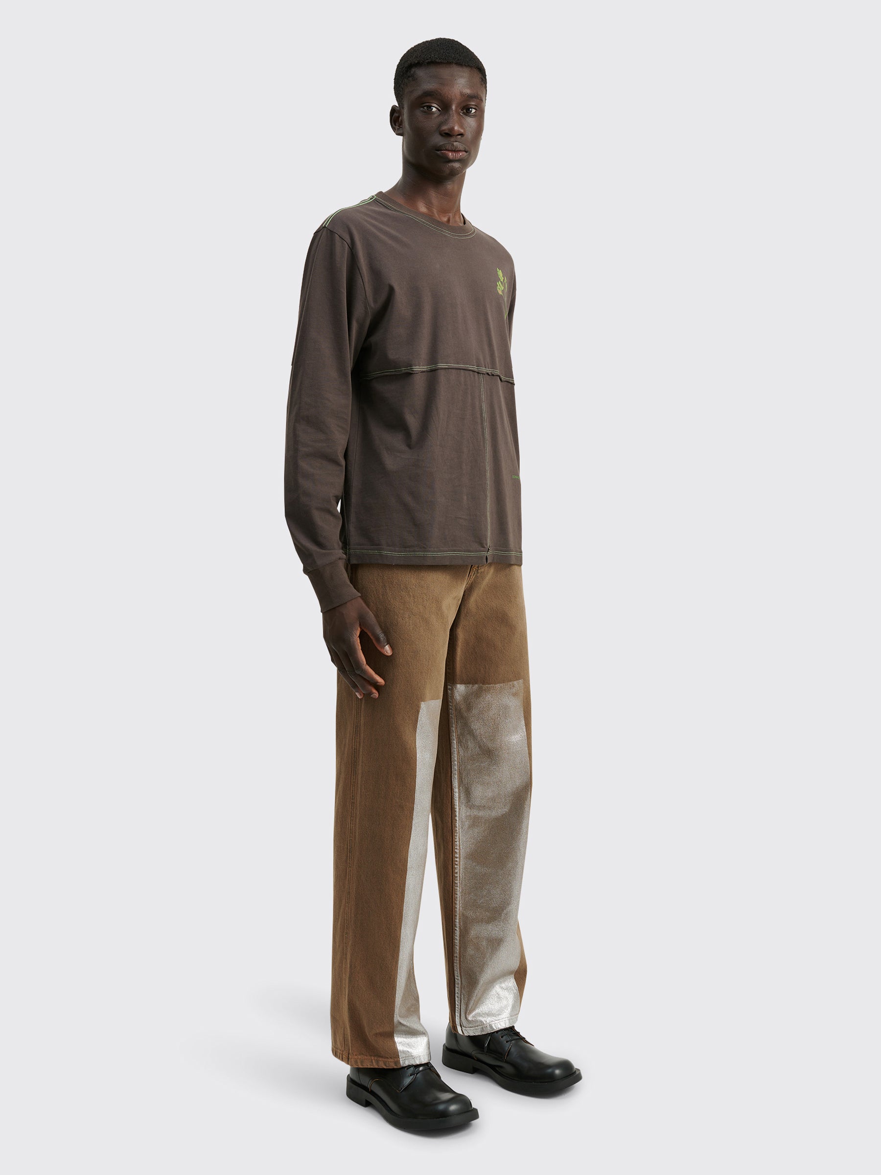 Eckhaus Latta Wide Leg Jean Foil