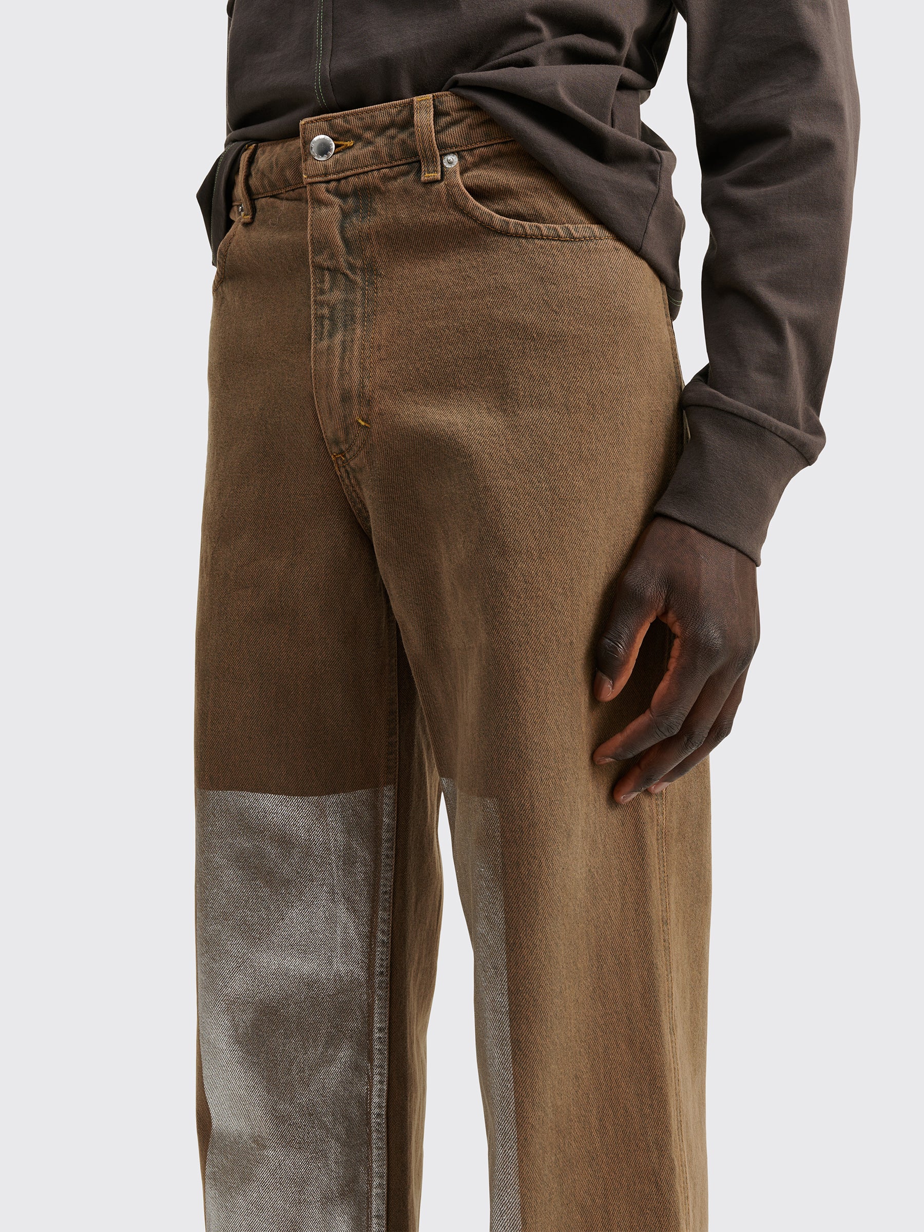 Eckhaus Latta Wide Leg Jean Foil