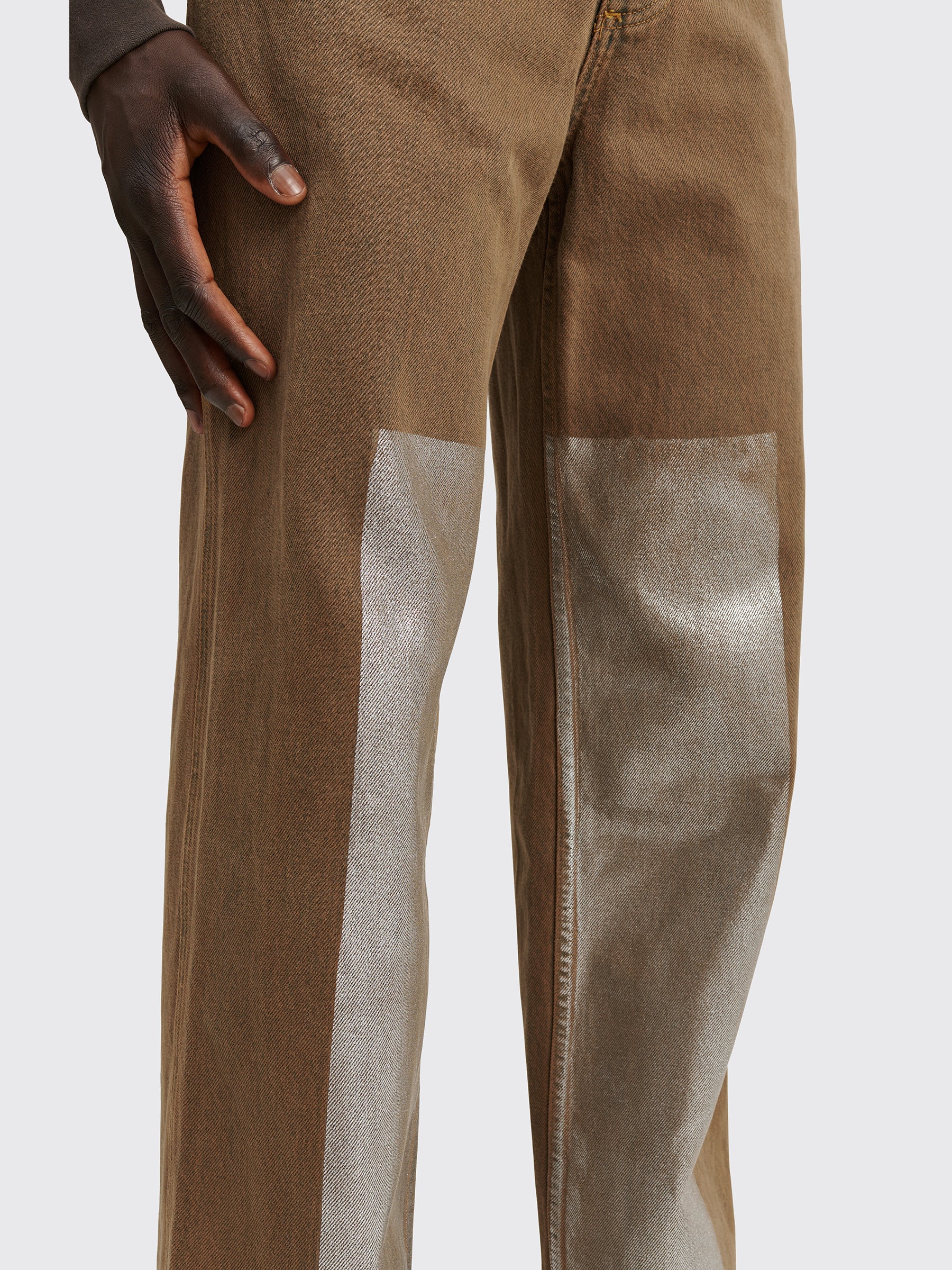 Eckhaus Latta Wide Leg Jean Foil