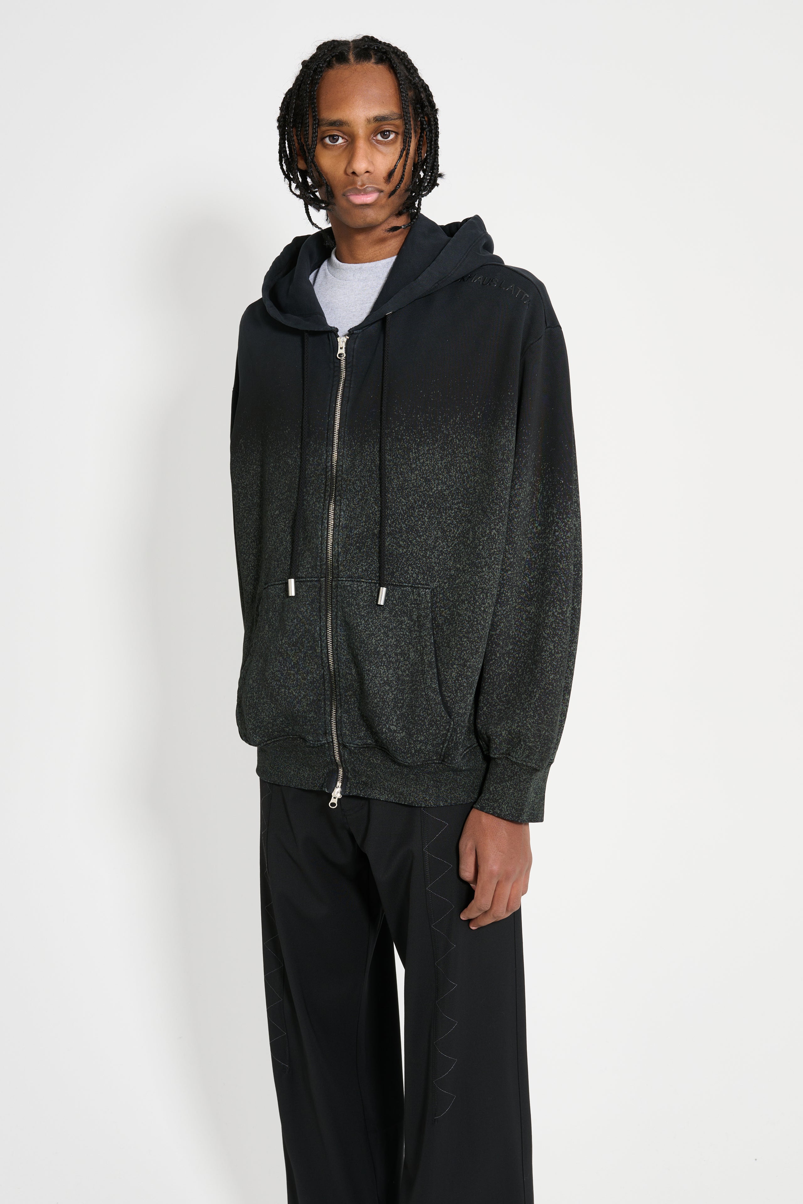 Eckhaus Latta Zip Hoodie Astroturf