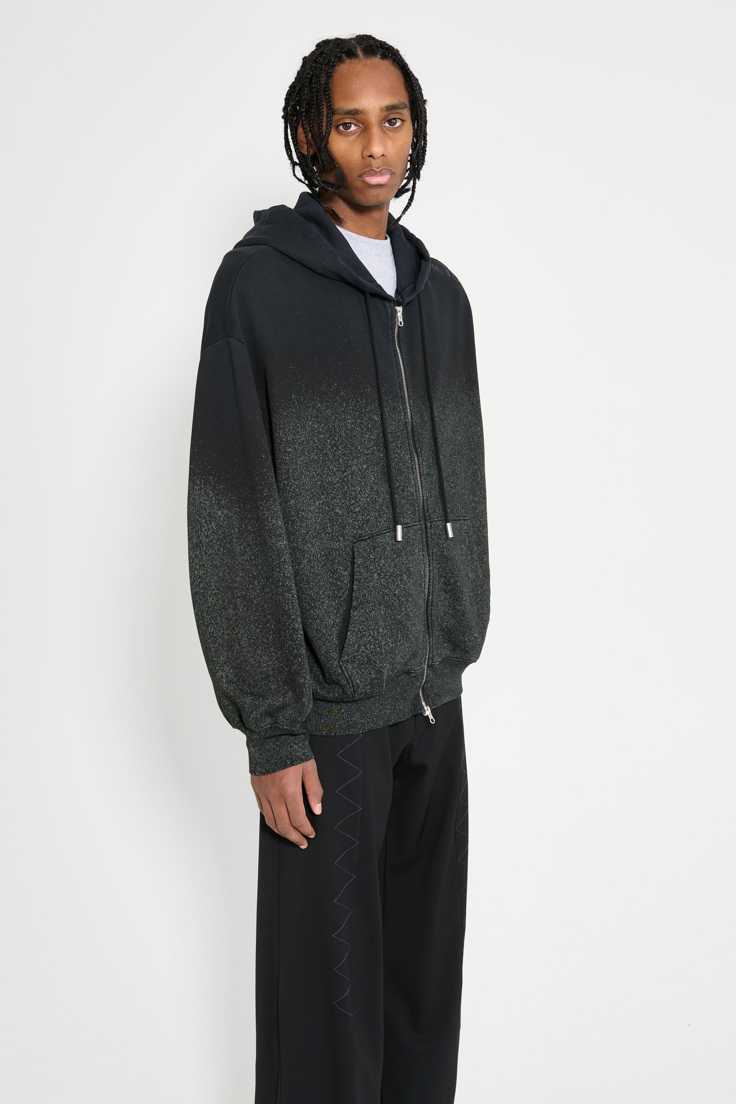 Eckhaus Latta Zip Hoodie Astroturf