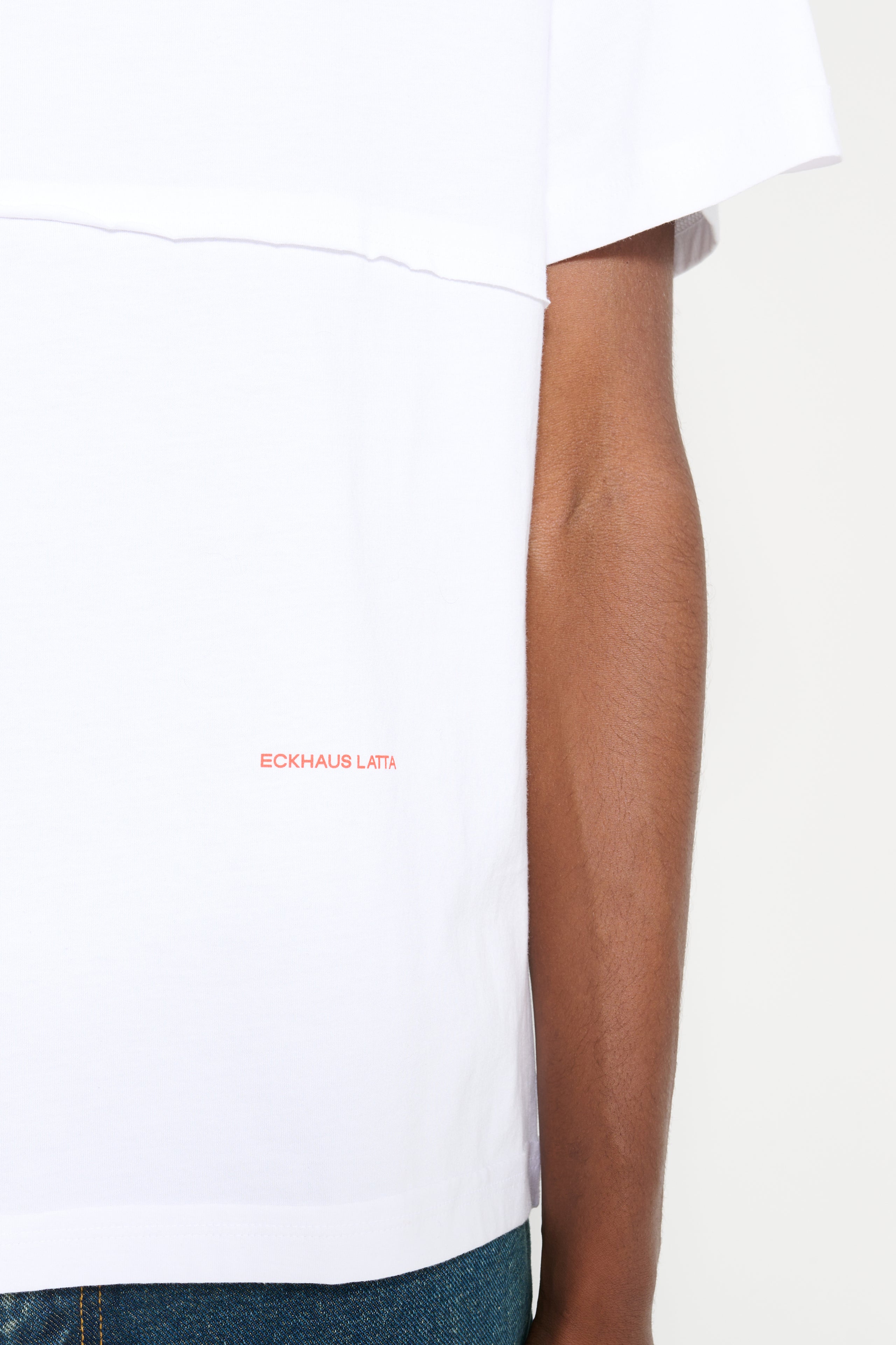 Eckhaus Latta Lapped Tee White