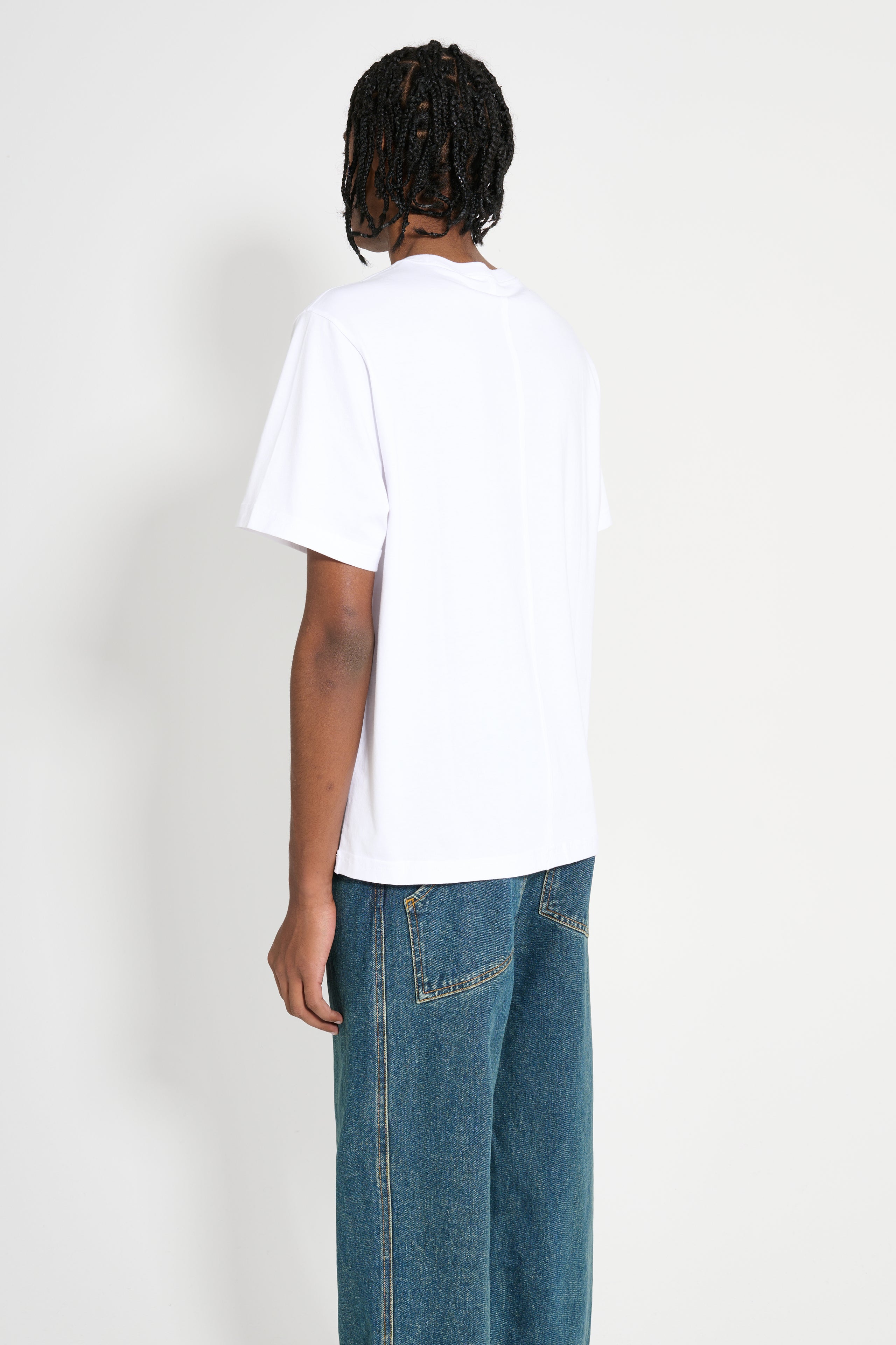 Eckhaus Latta Lapped Tee White