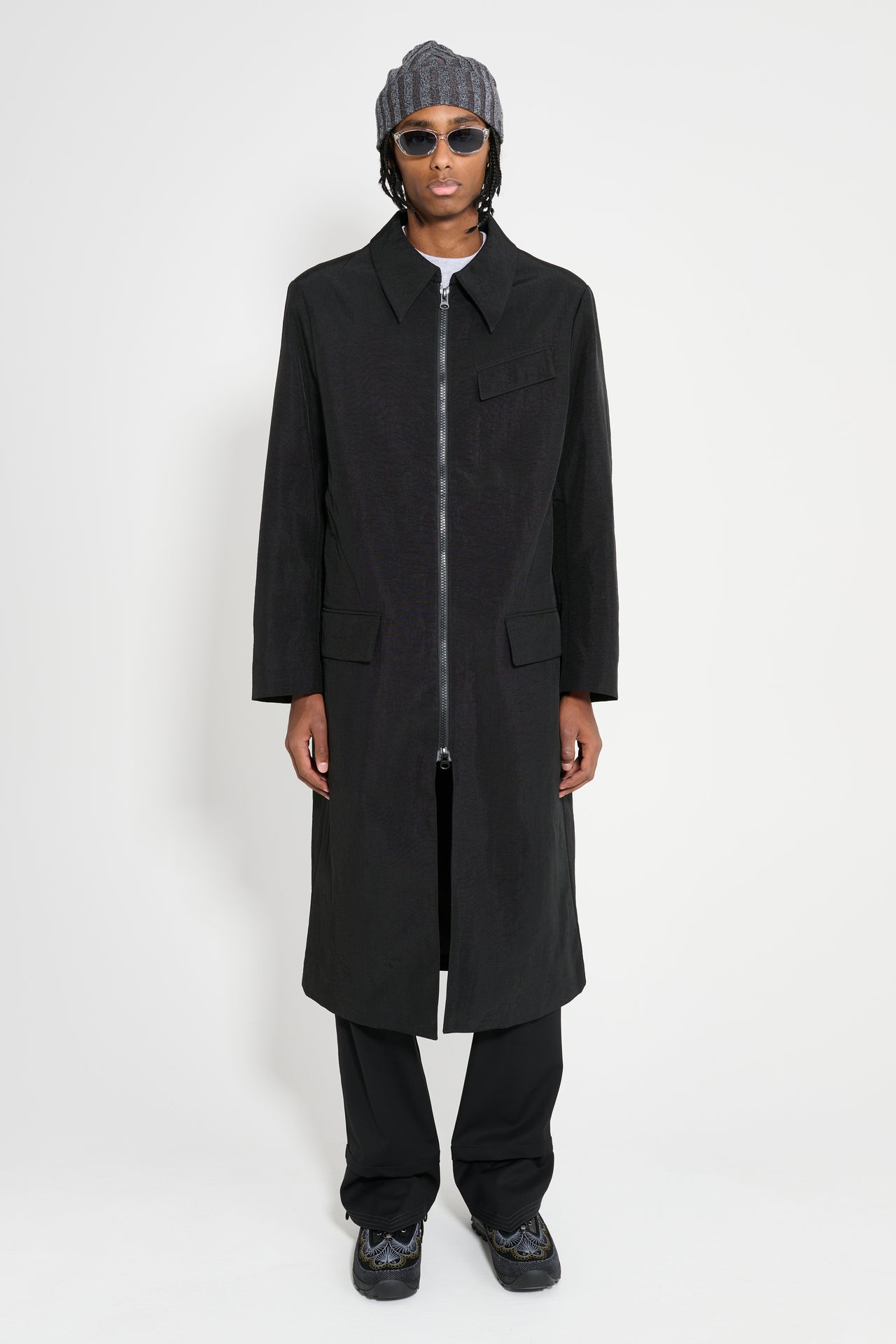 Eckhaus Latta Trace Coat Asphalt