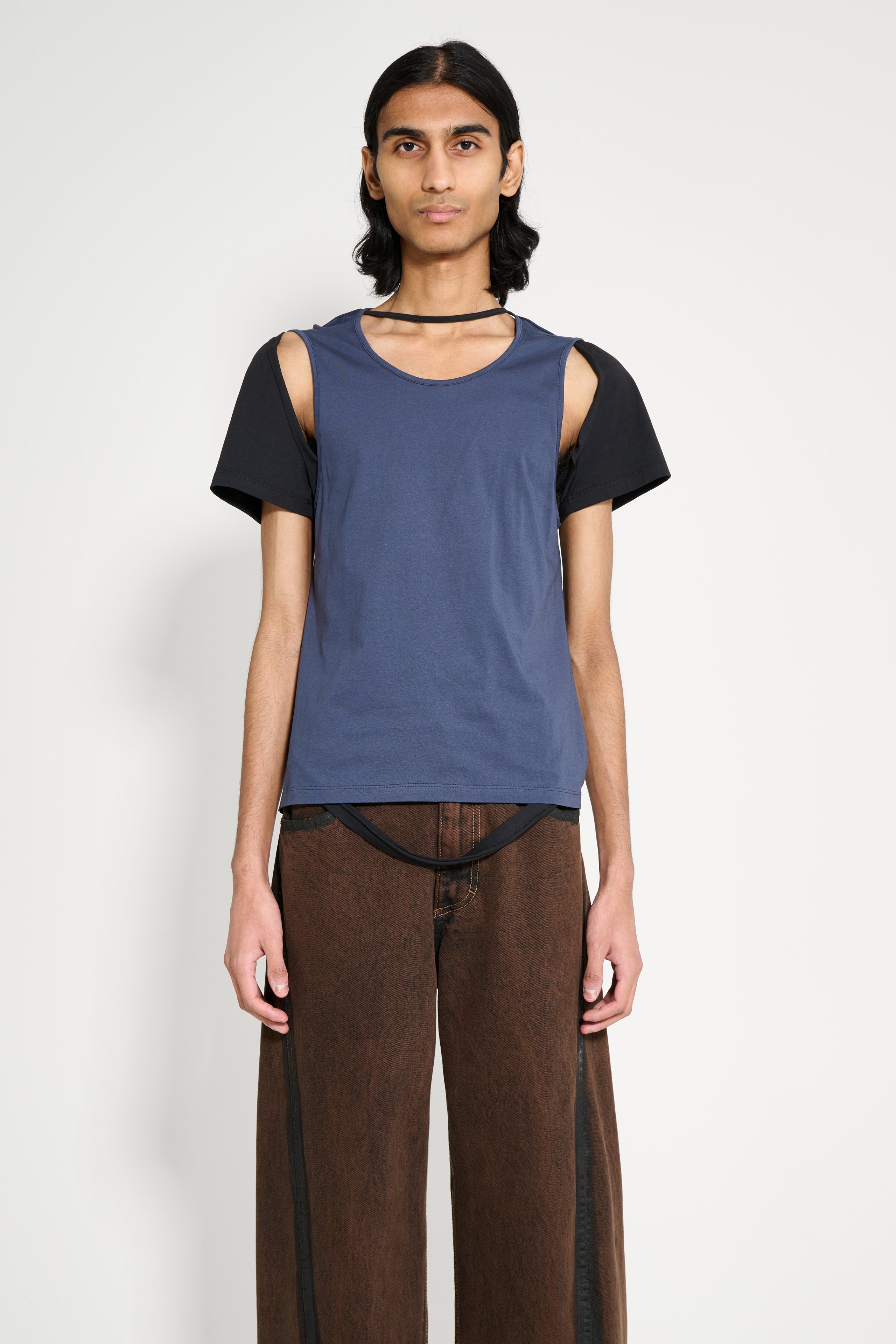 Eckhaus Latta Hugging Tee Blackberry