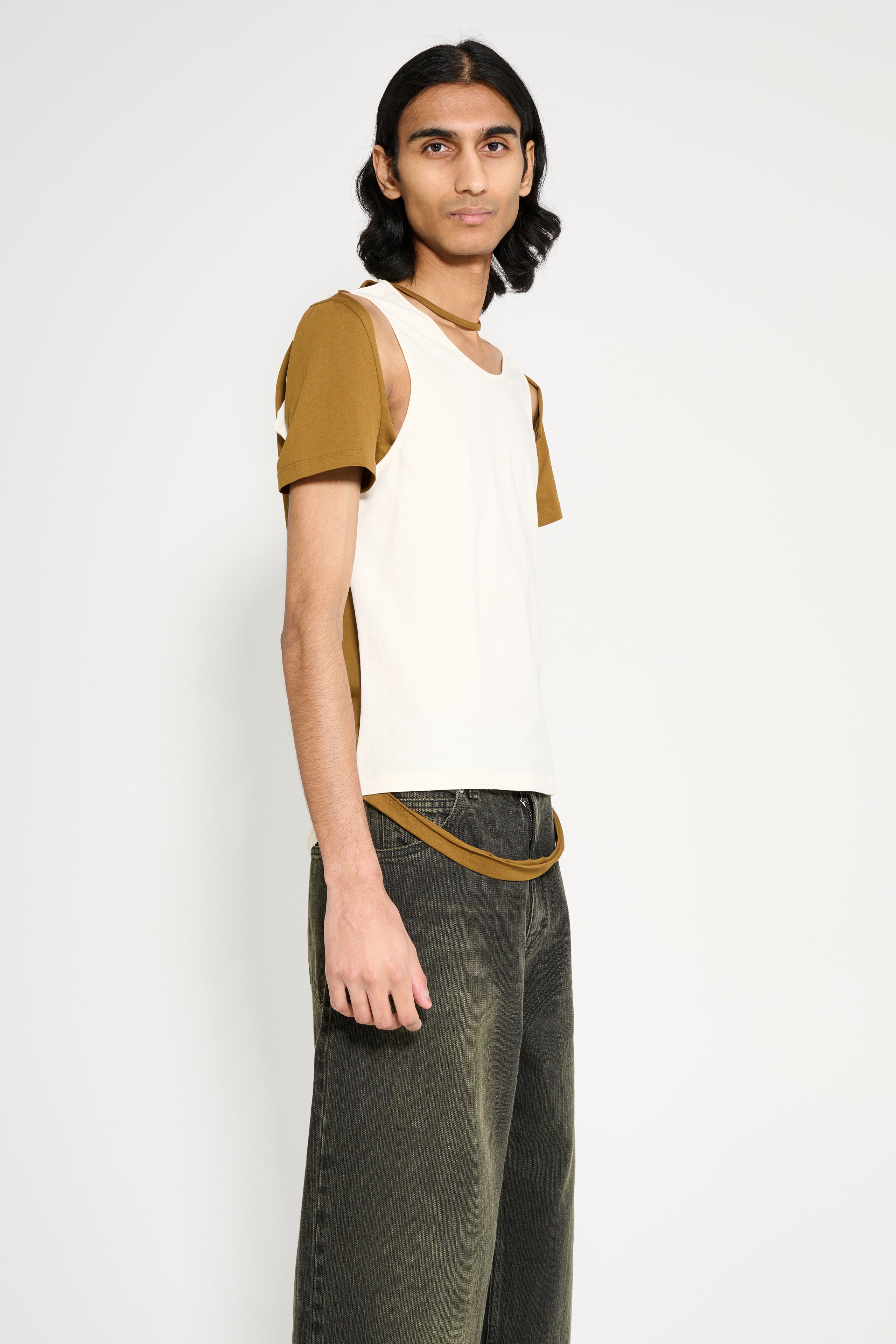 Eckhaus Latta Hugging Tee Coconut