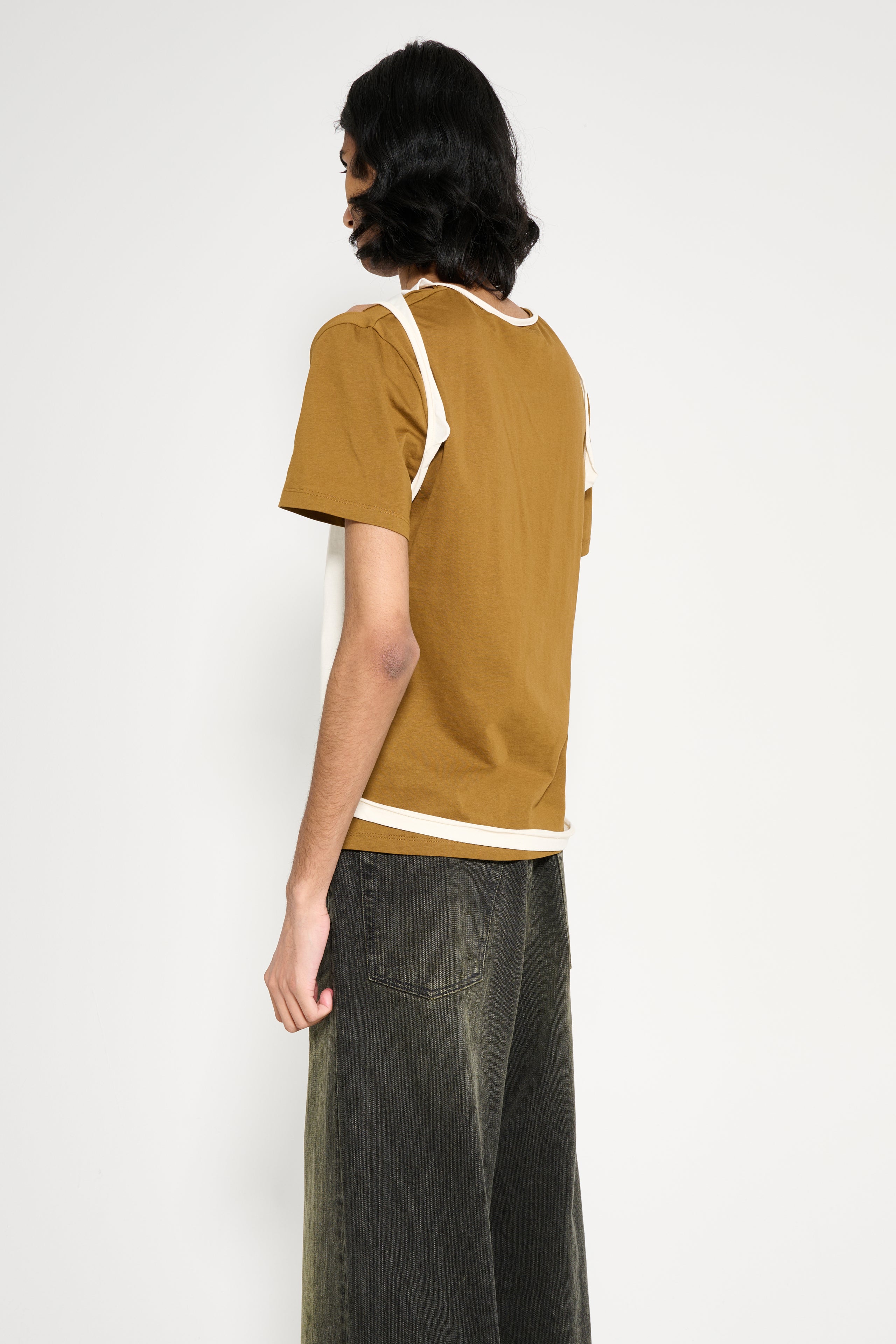 Eckhaus Latta Hugging Tee Coconut