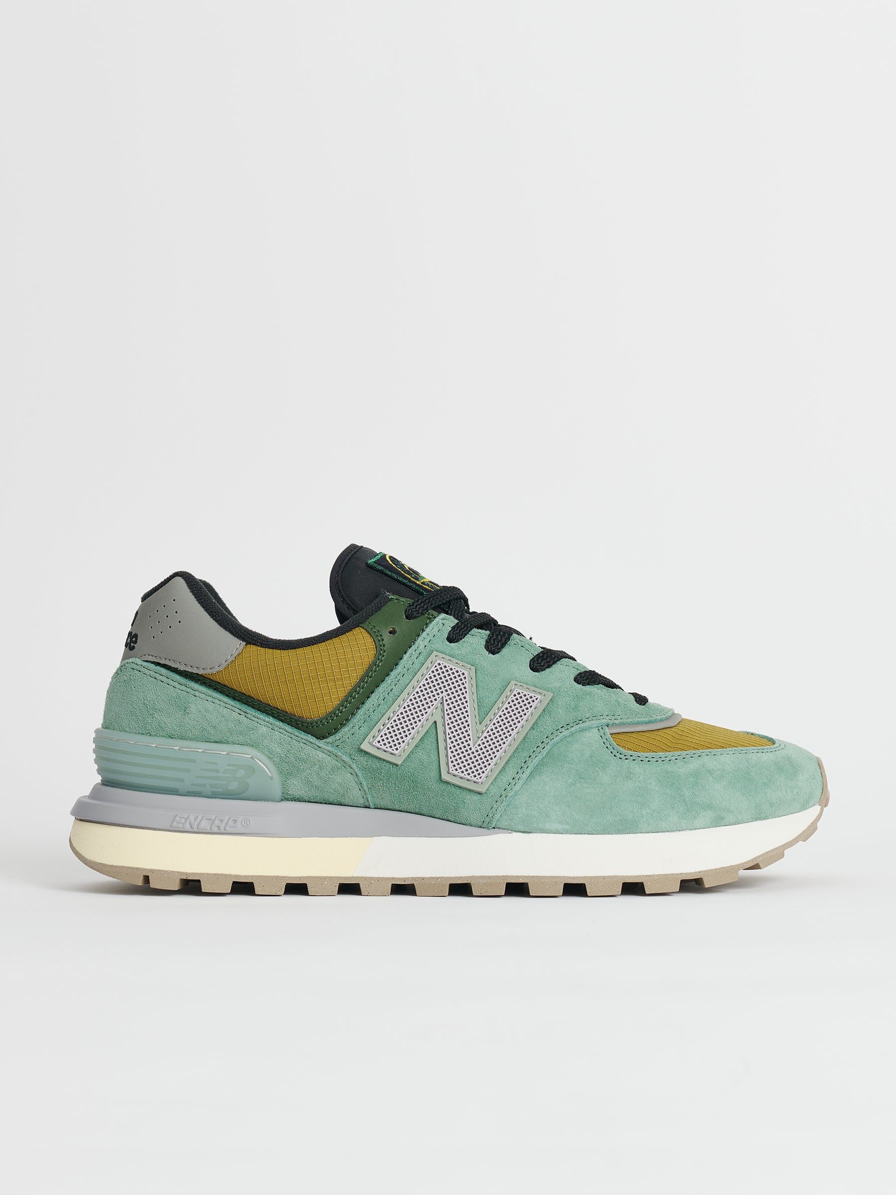 New Balance x Stone Island 574v1 Light Green / Mustard Gold