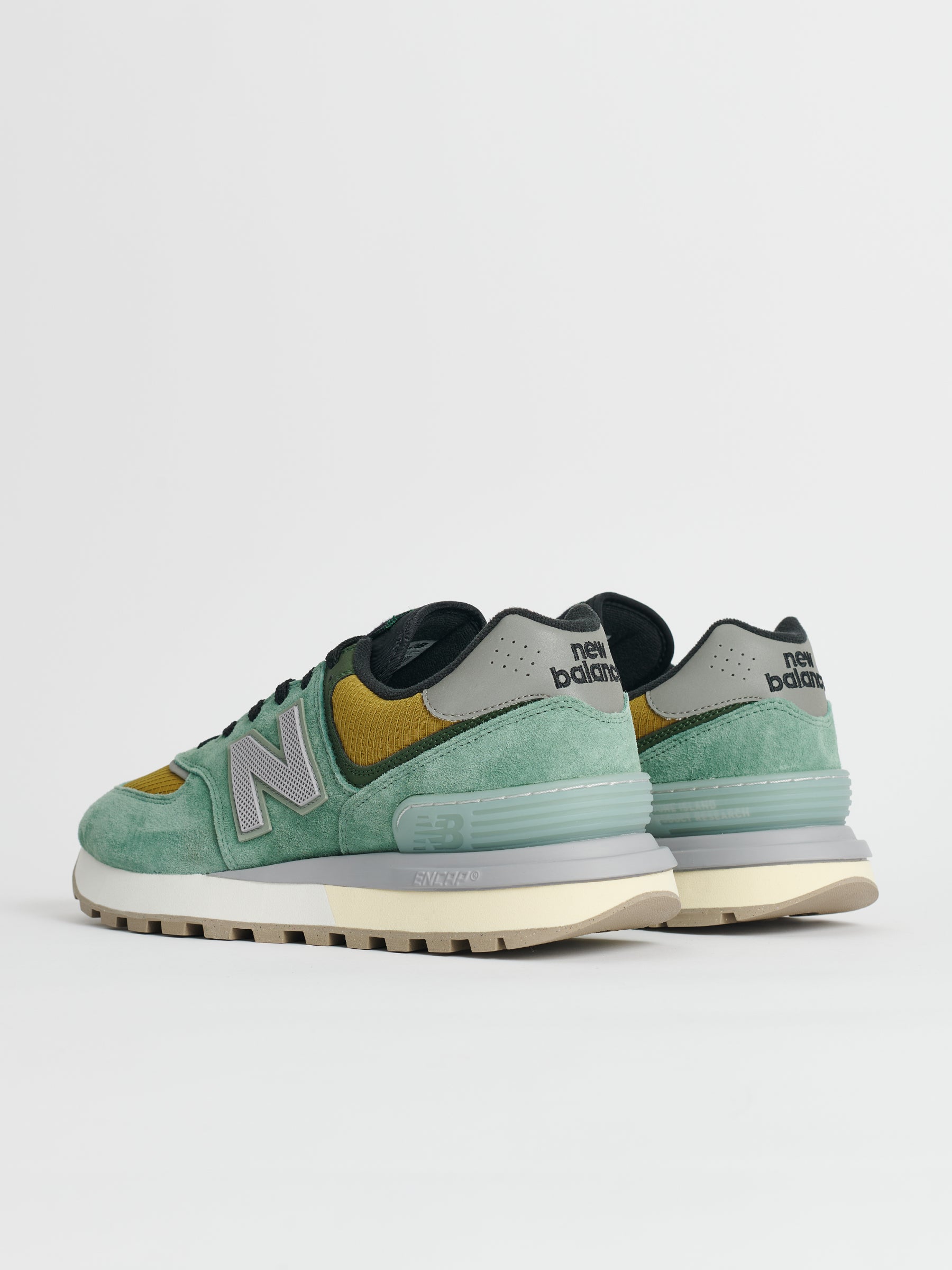 New Balance x Stone Island 574v1 Light Green / Mustard Gold