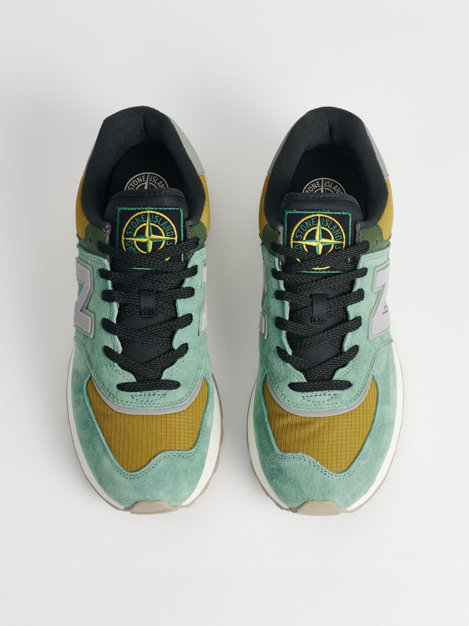 New Balance x Stone Island 574v1 Light Green / Mustard Gold