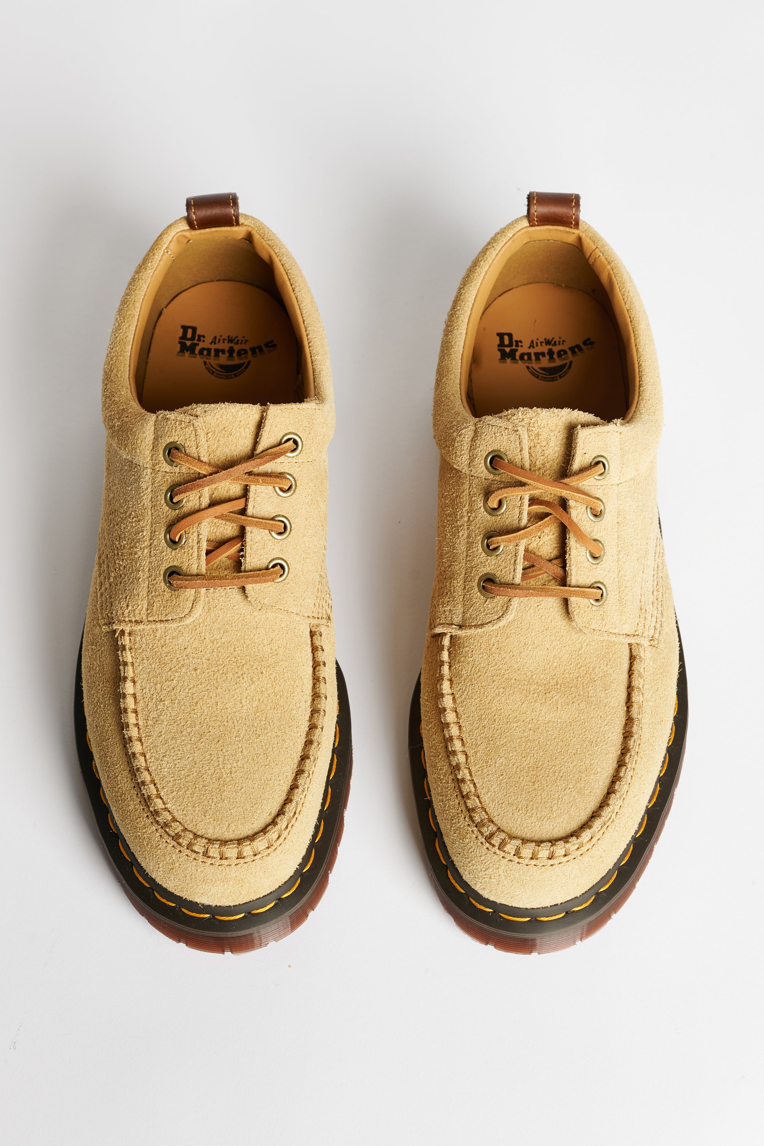 Dr Martens Lowell Tan Hairy Suede & Butterscotch Orleans