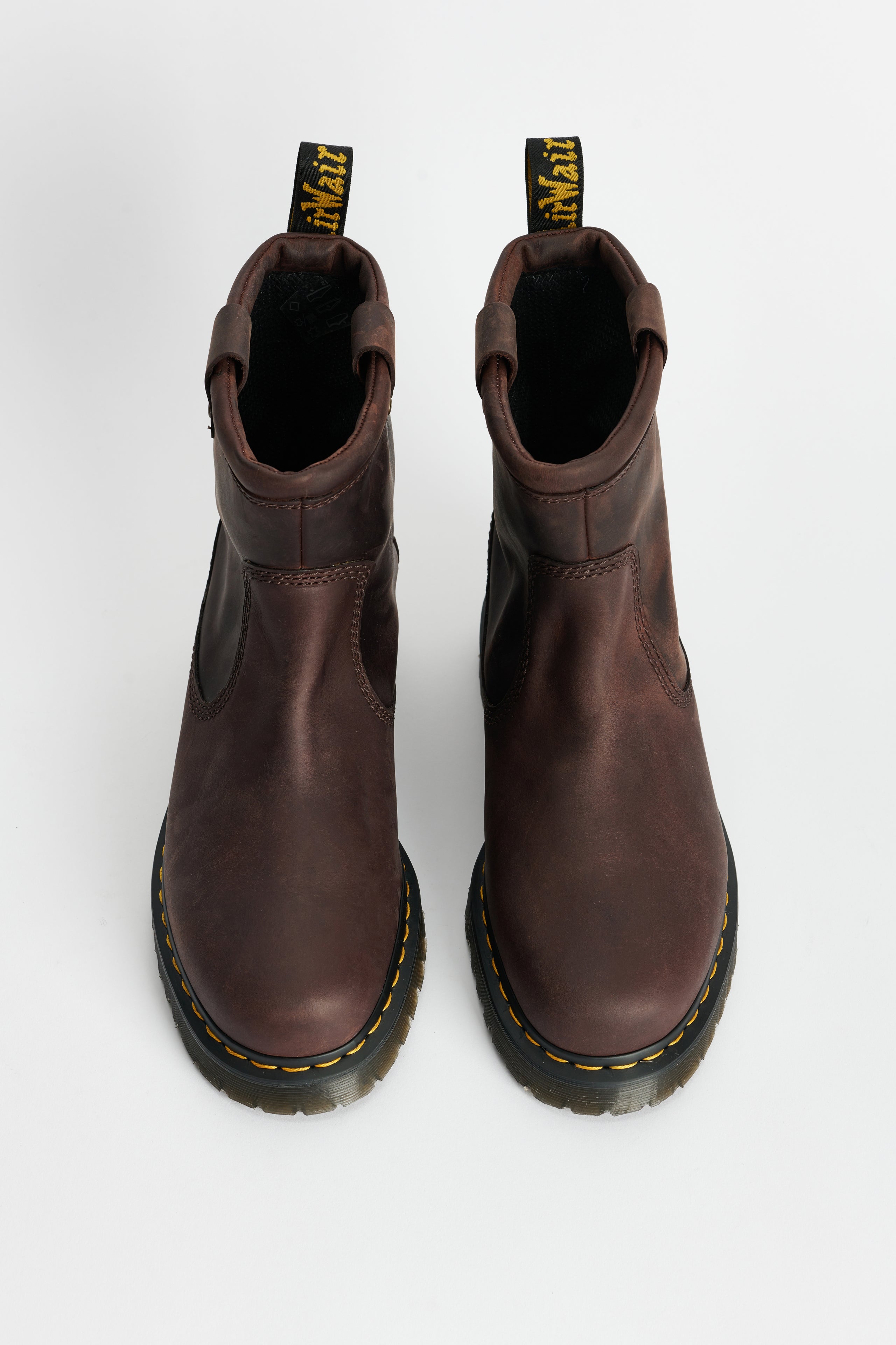 Dr Martens Anistone Lo Dark Brown Burnished Wax Pull Up