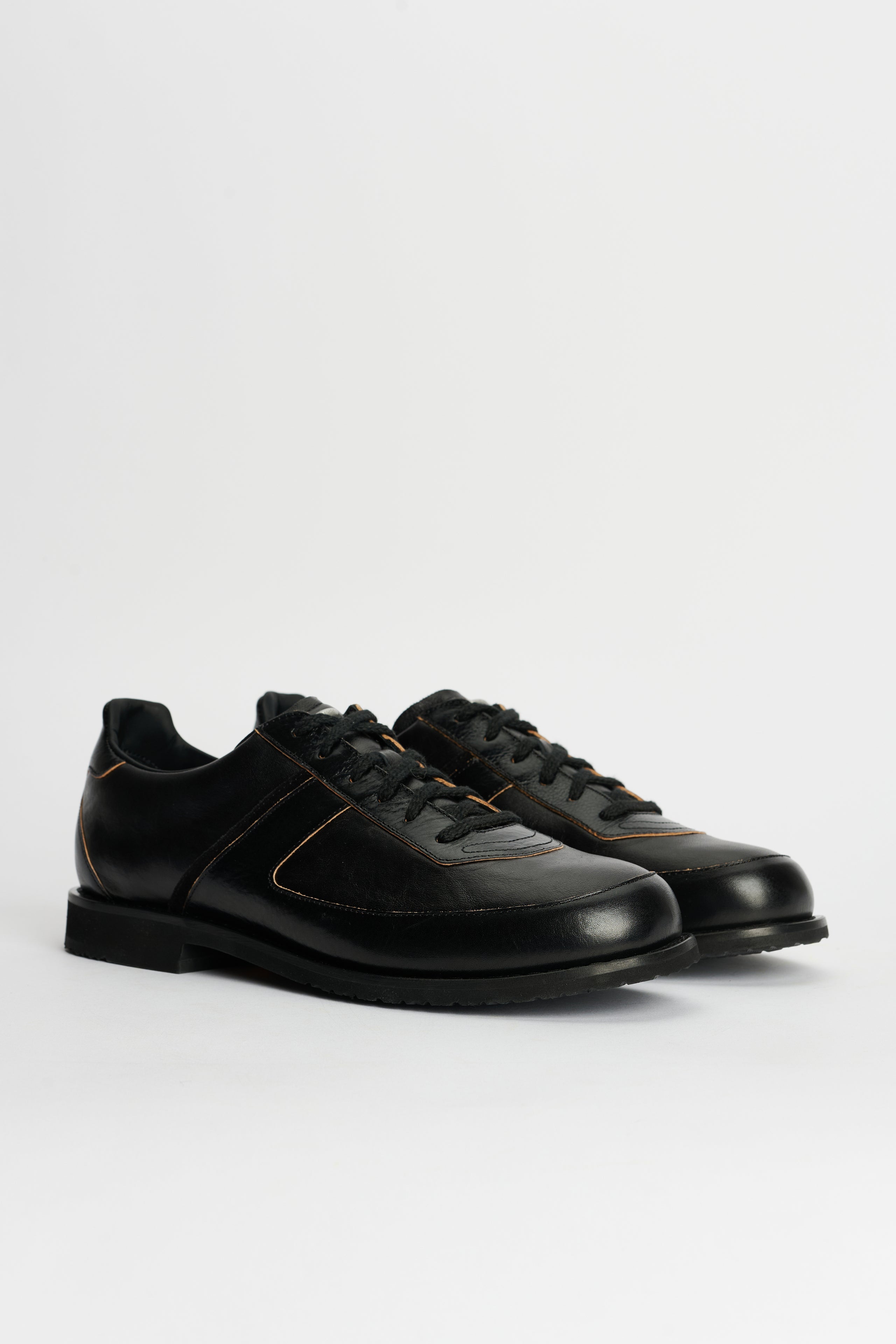 Our Legacy Ten Pin Shoe Black Strike Leather