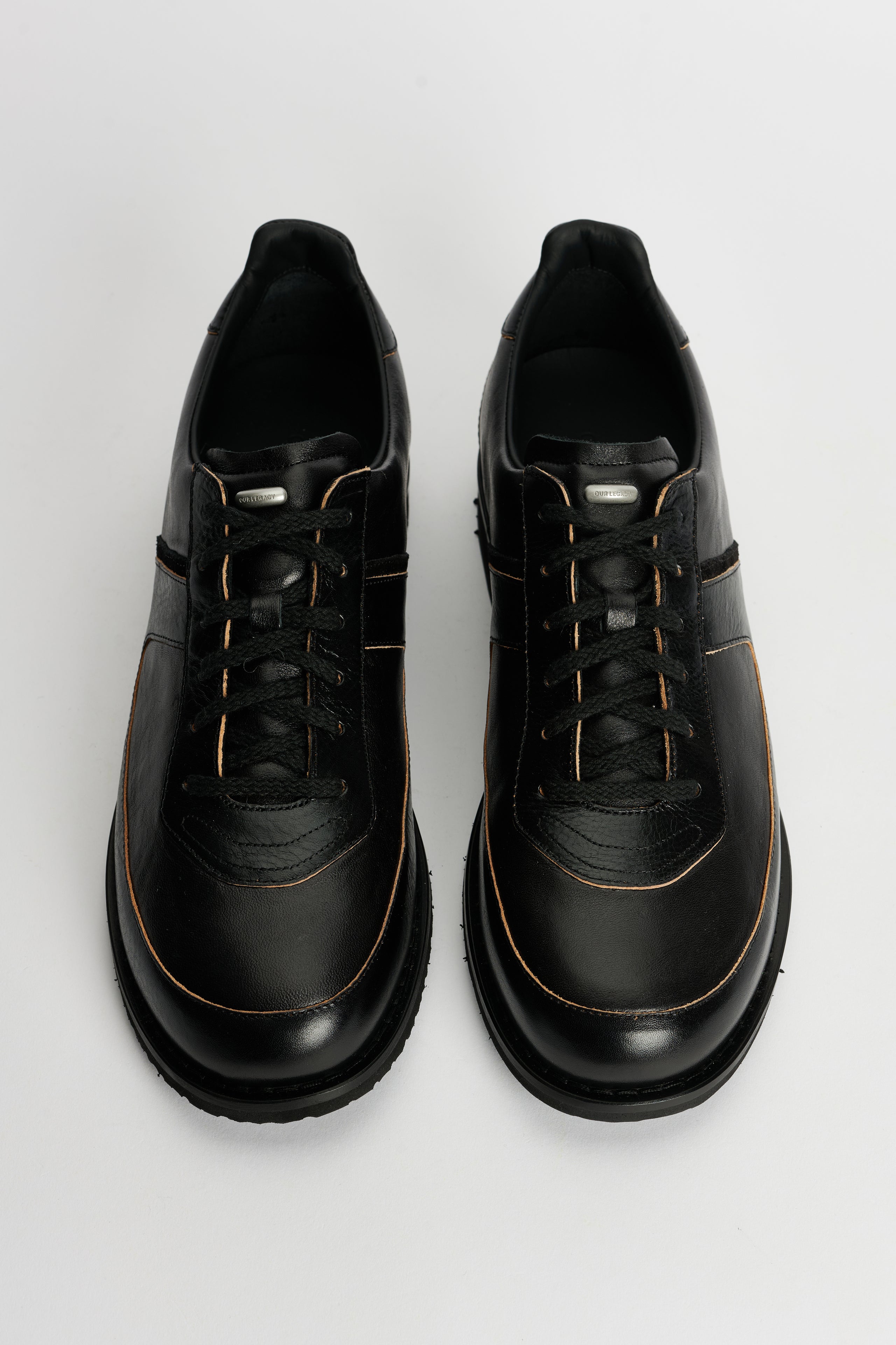 Our Legacy Ten Pin Shoe Black Strike Leather