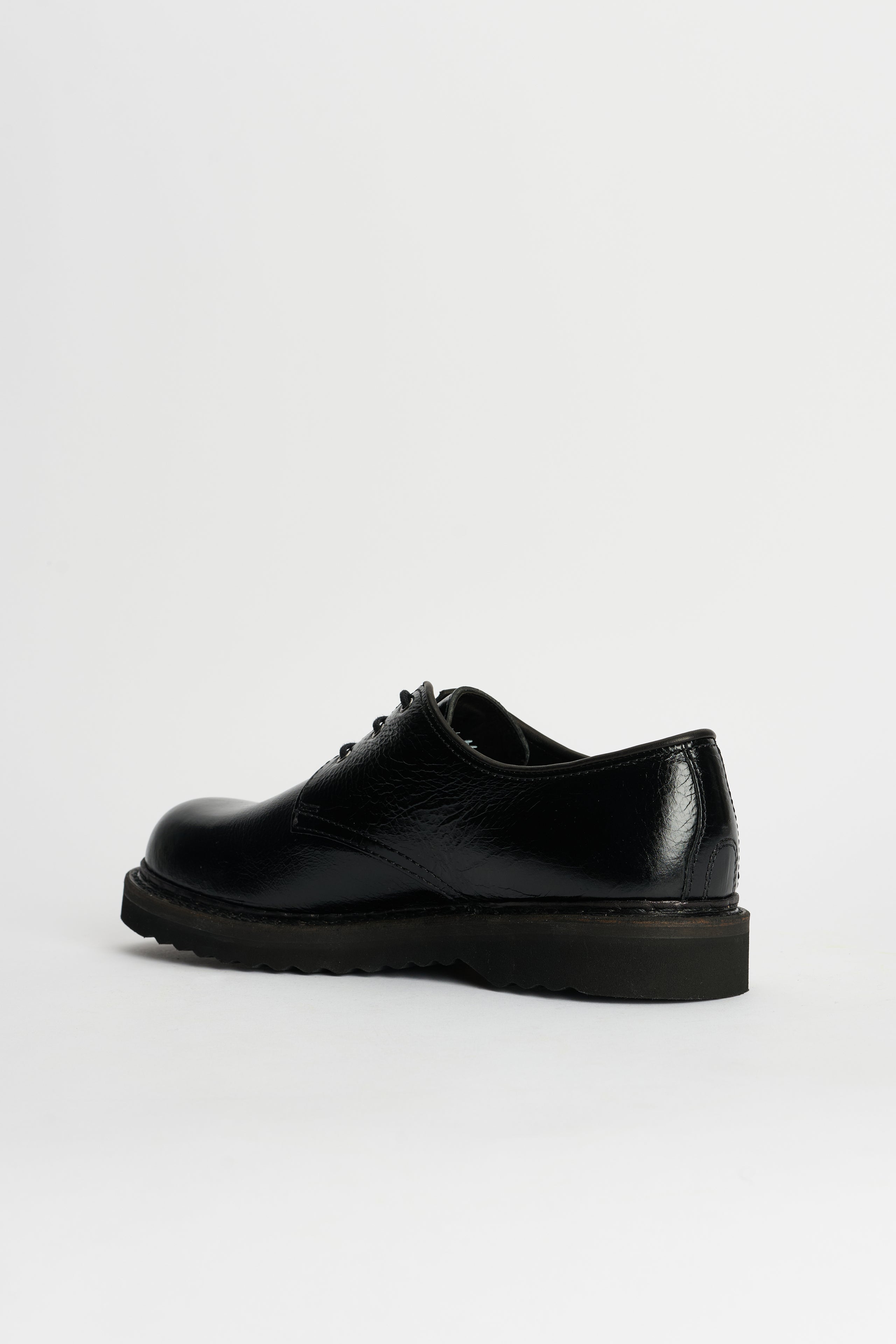 Our Legacy Trampler Shoes Cracked Patent Leather Black