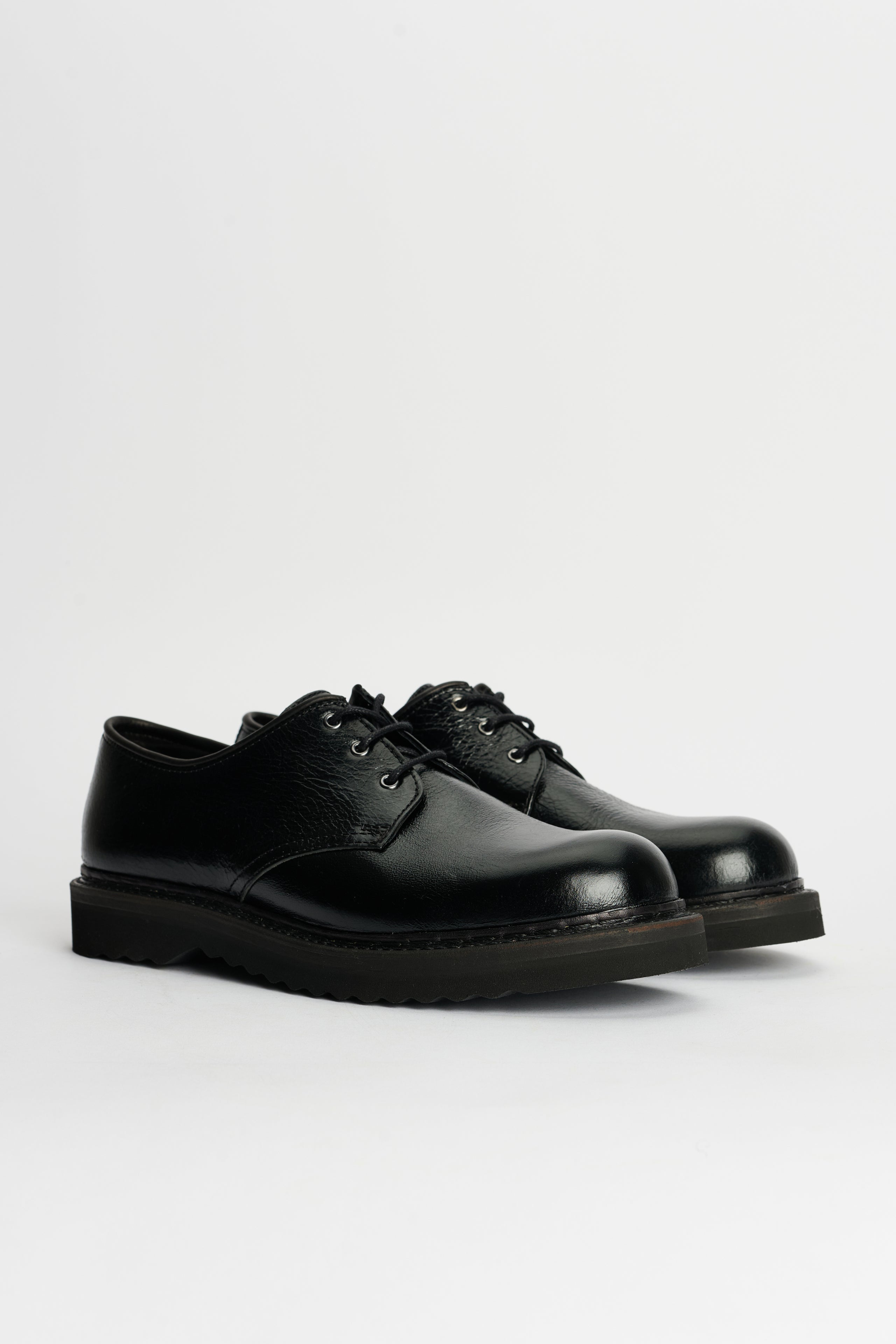 Our Legacy Trampler Shoes Cracked Patent Leather Black