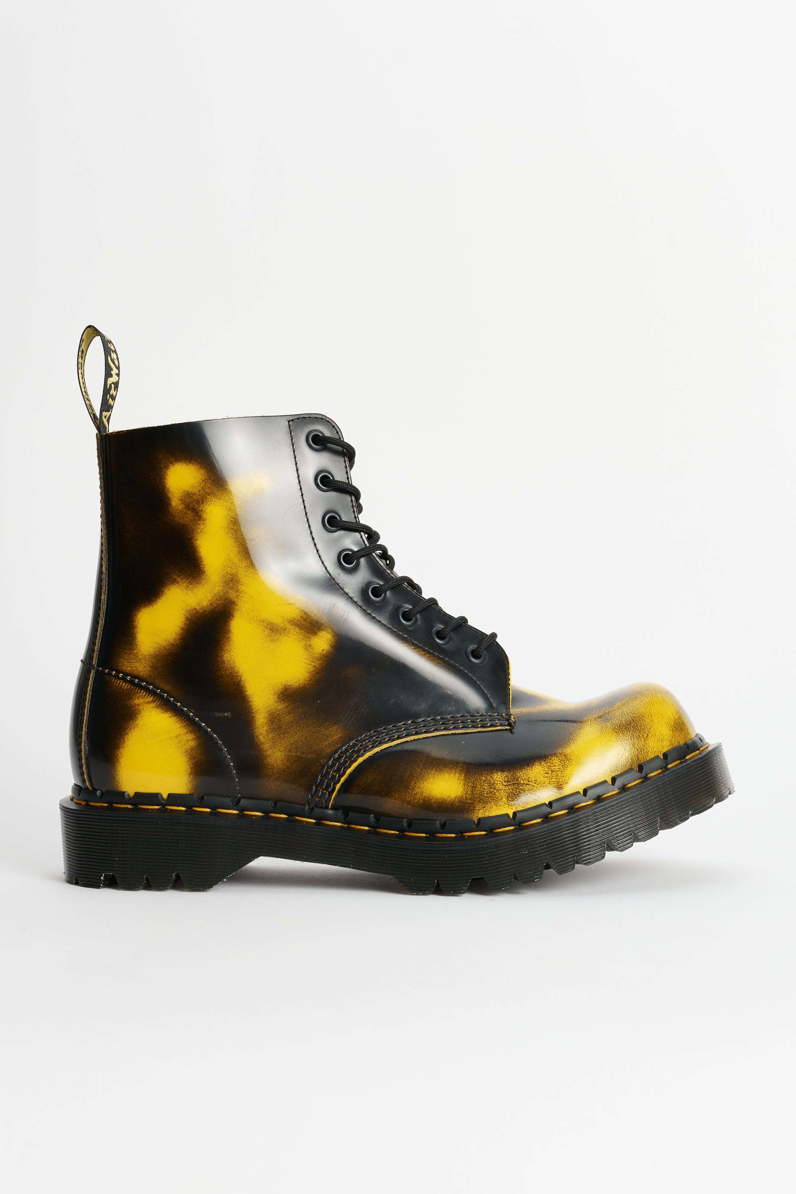 Dr Martens 1460 Rub Off Lux Black / Dms Yellow