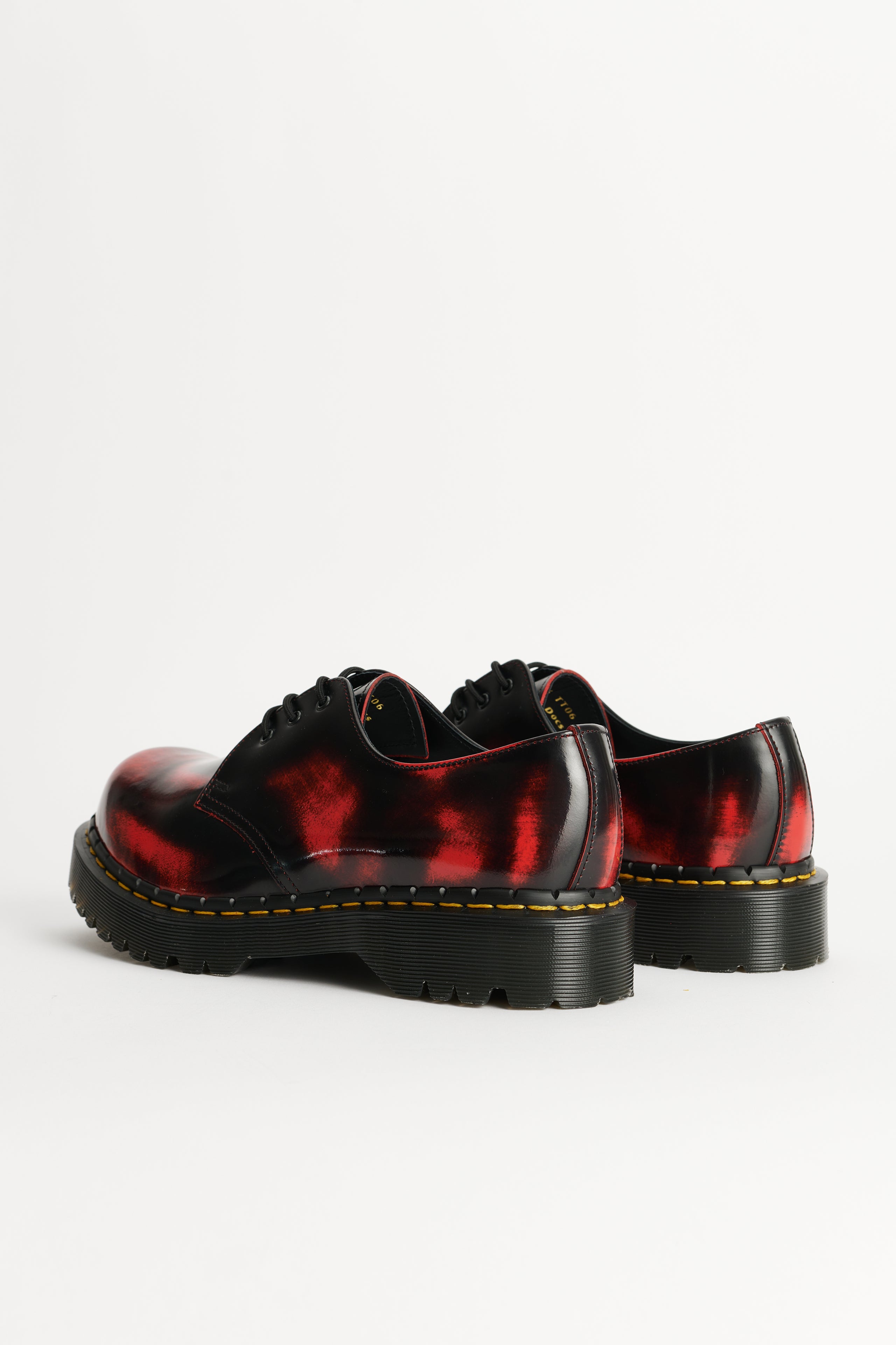 Dr Martens 1460 Rub Off Lux Black / Dms Red