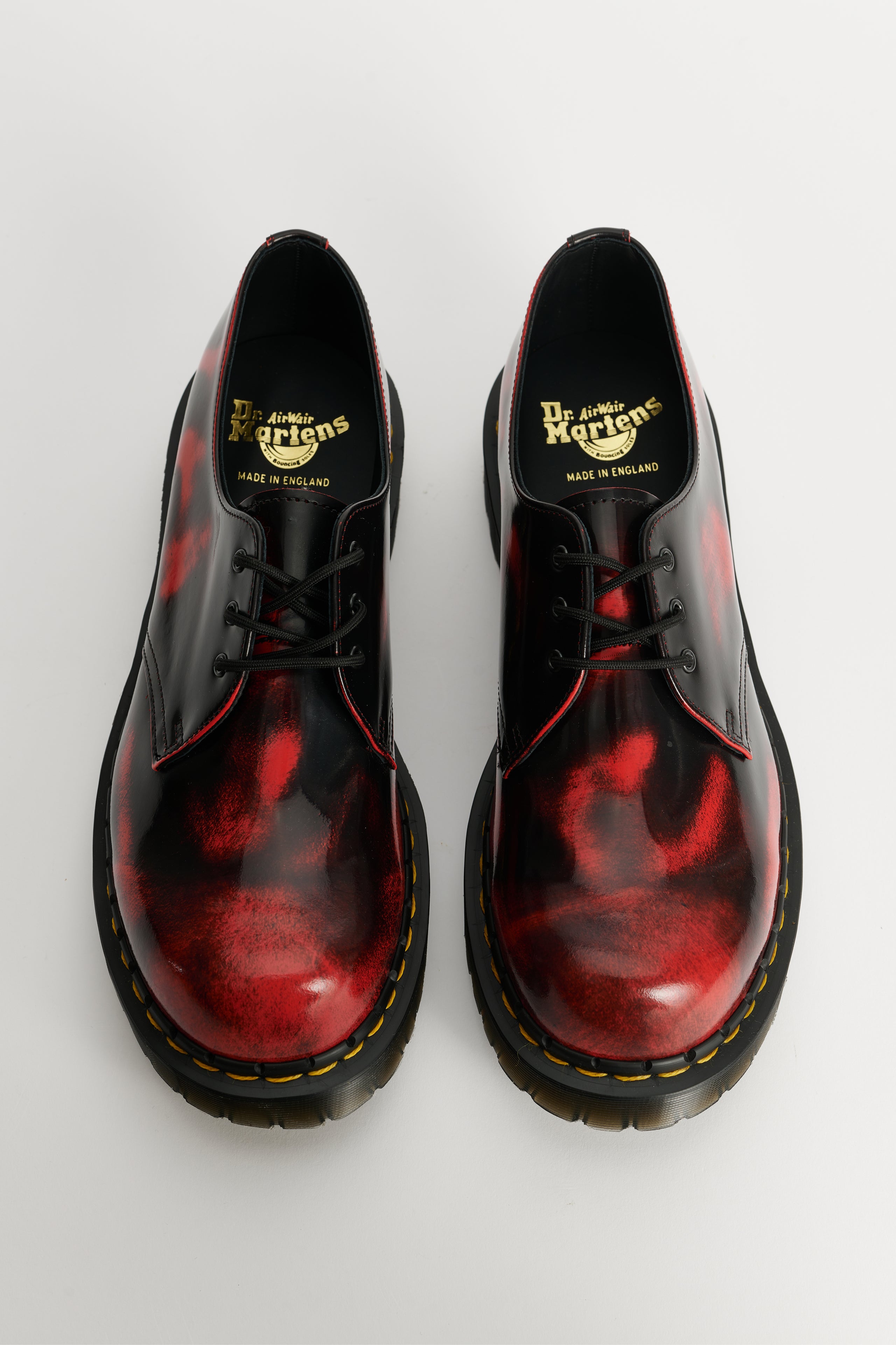 Dr Martens 1460 Rub Off Lux Black / Dms Red