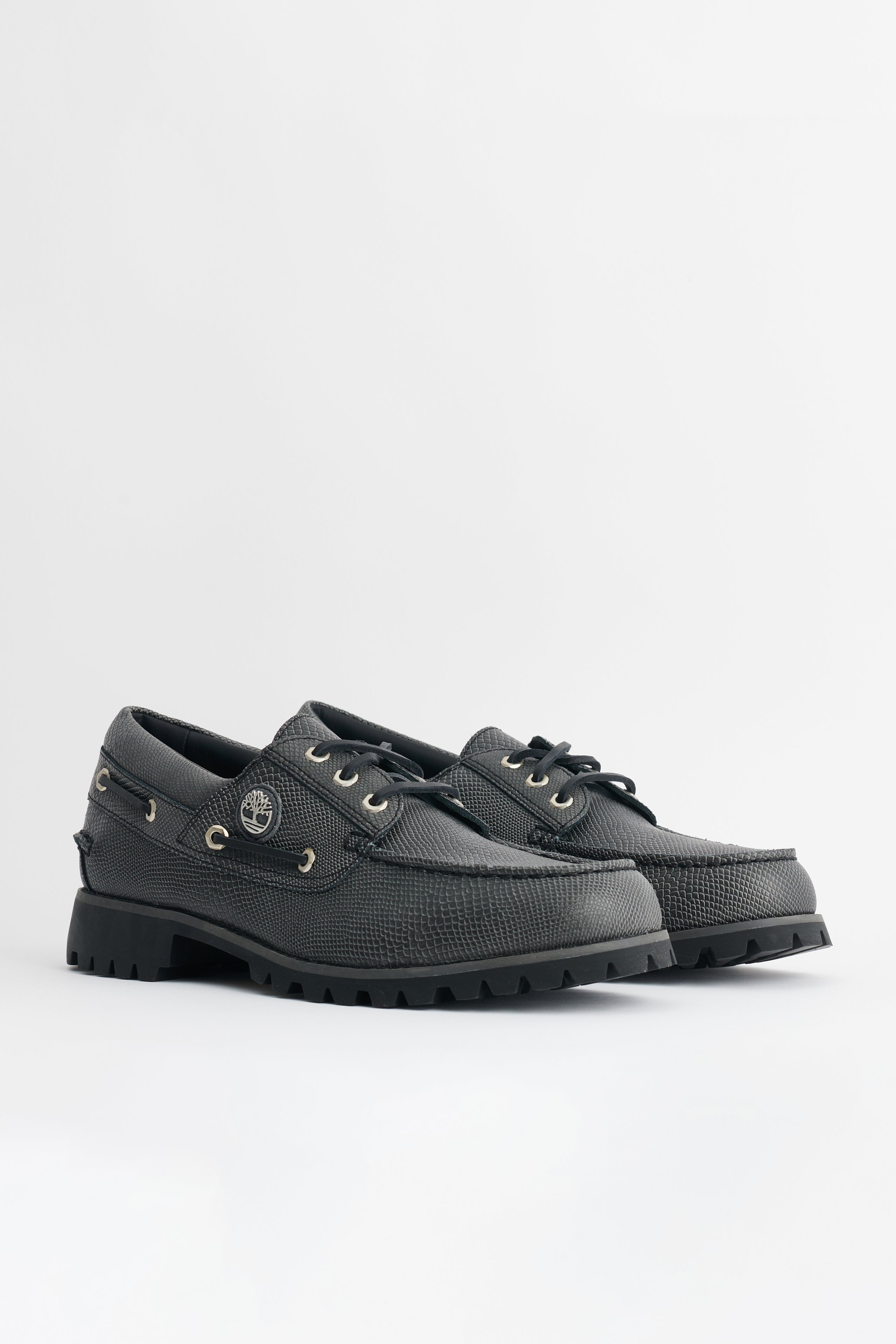 Timberland Vibram Boat Shoe Black Leather