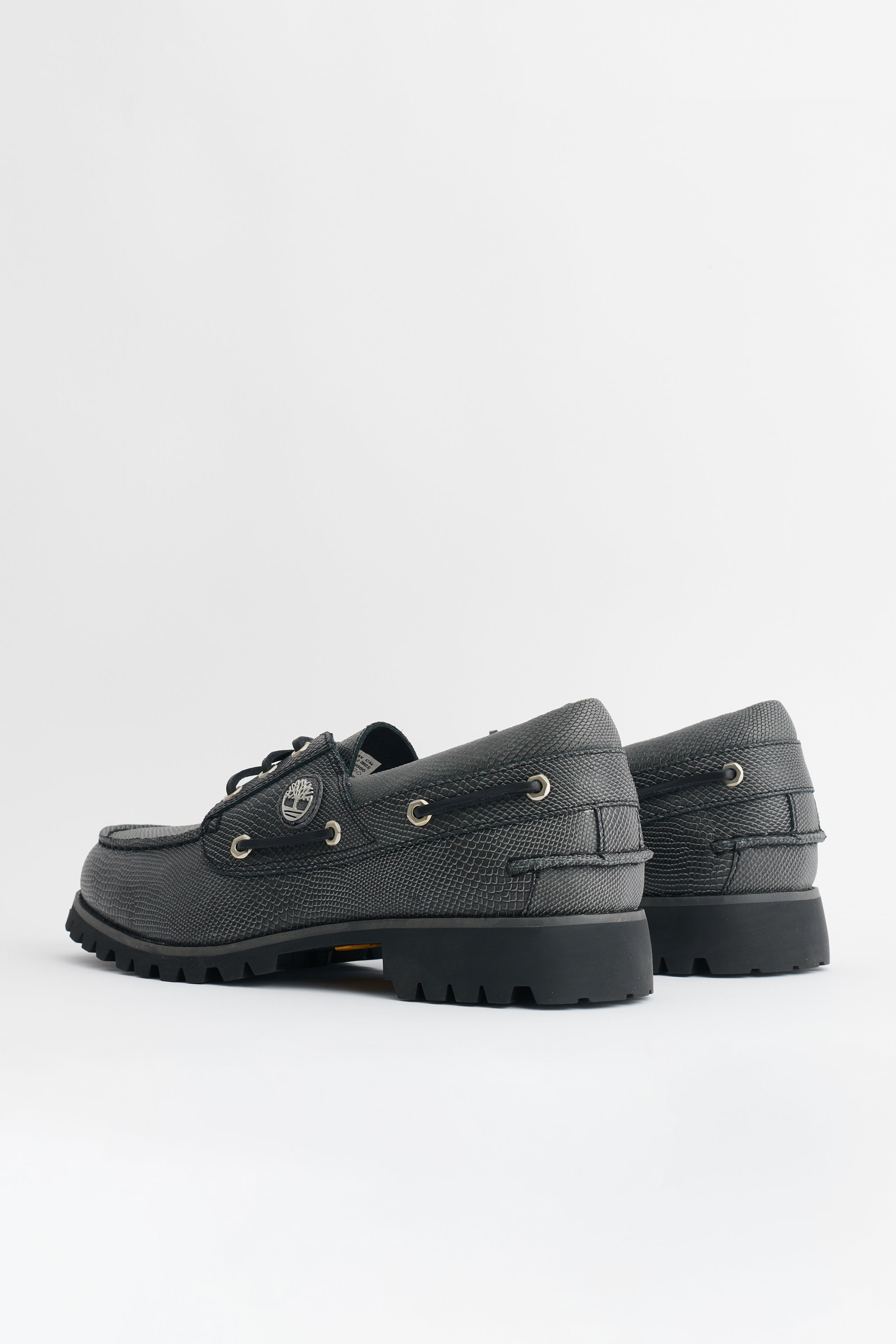 Timberland Vibram Boat Shoe Black Leather