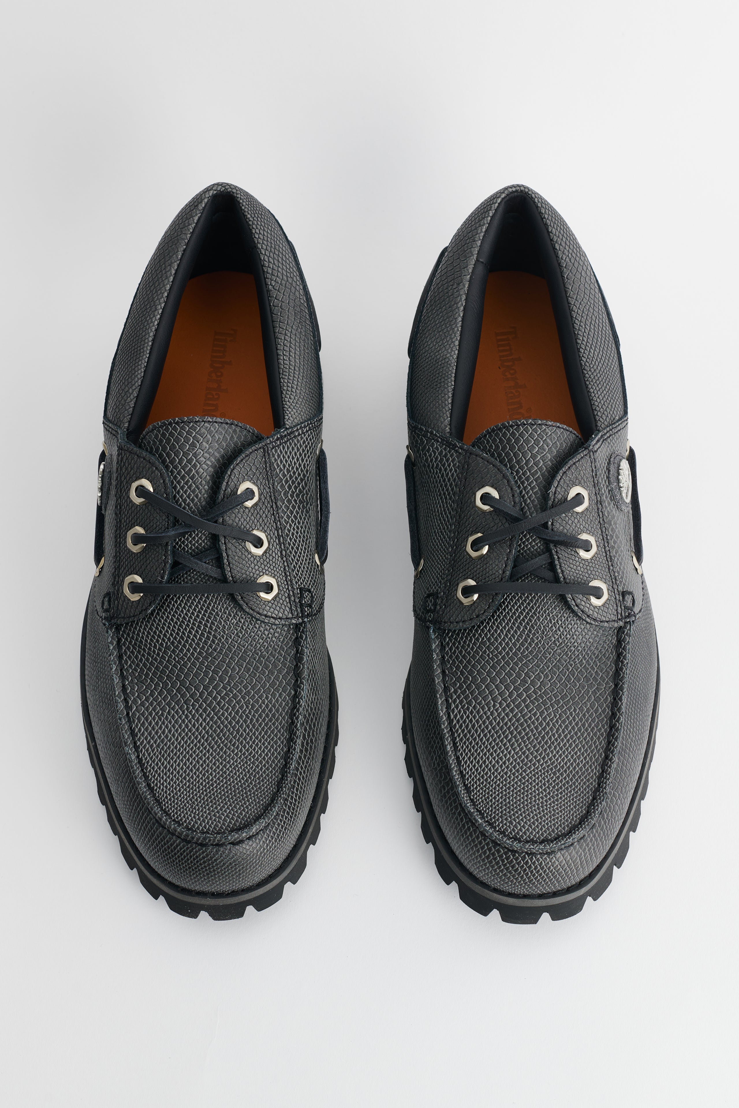 Timberland Vibram Boat Shoe Black Leather