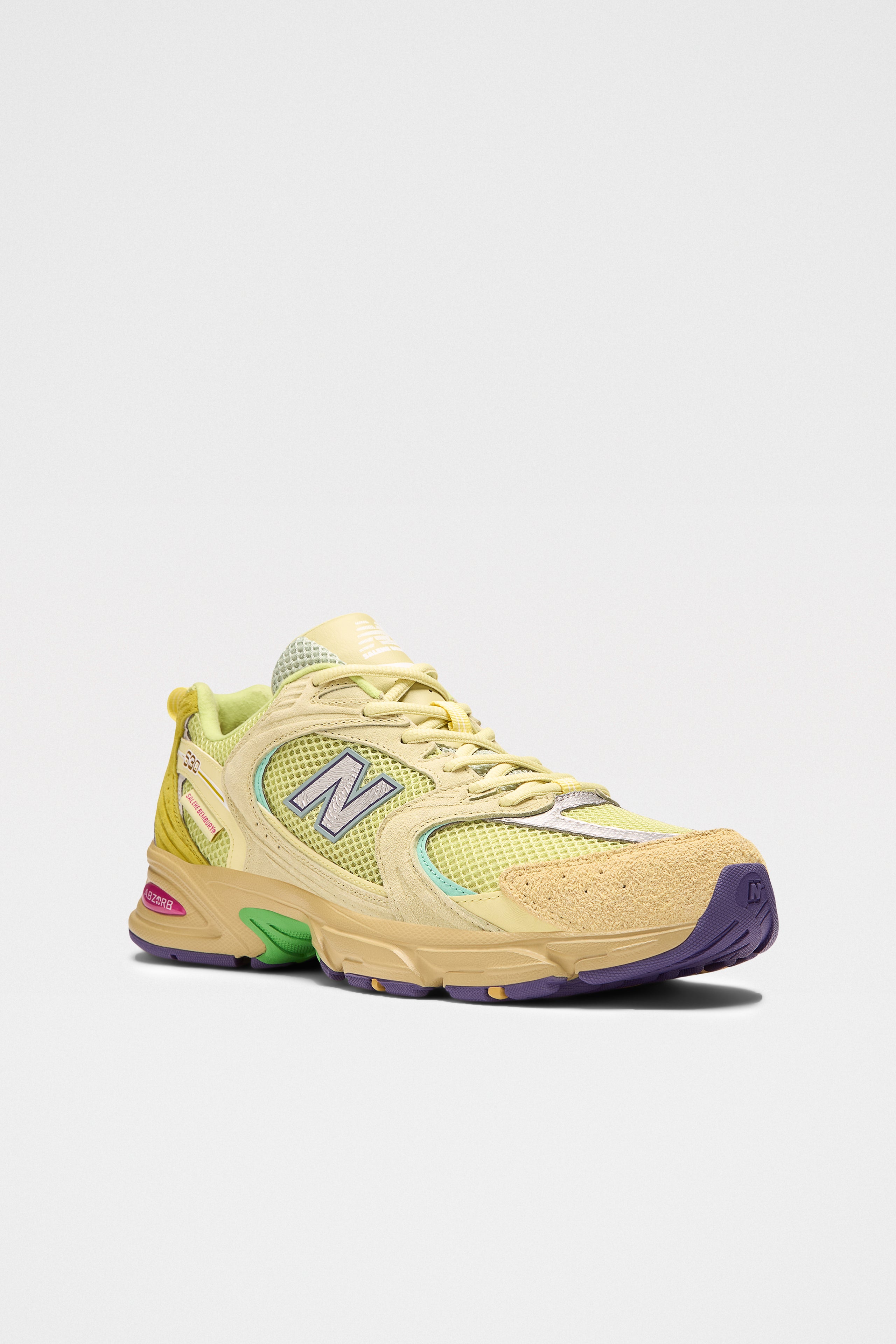 New Balance x Salehe Bembury 530 Dusty Yellow / Celery Green