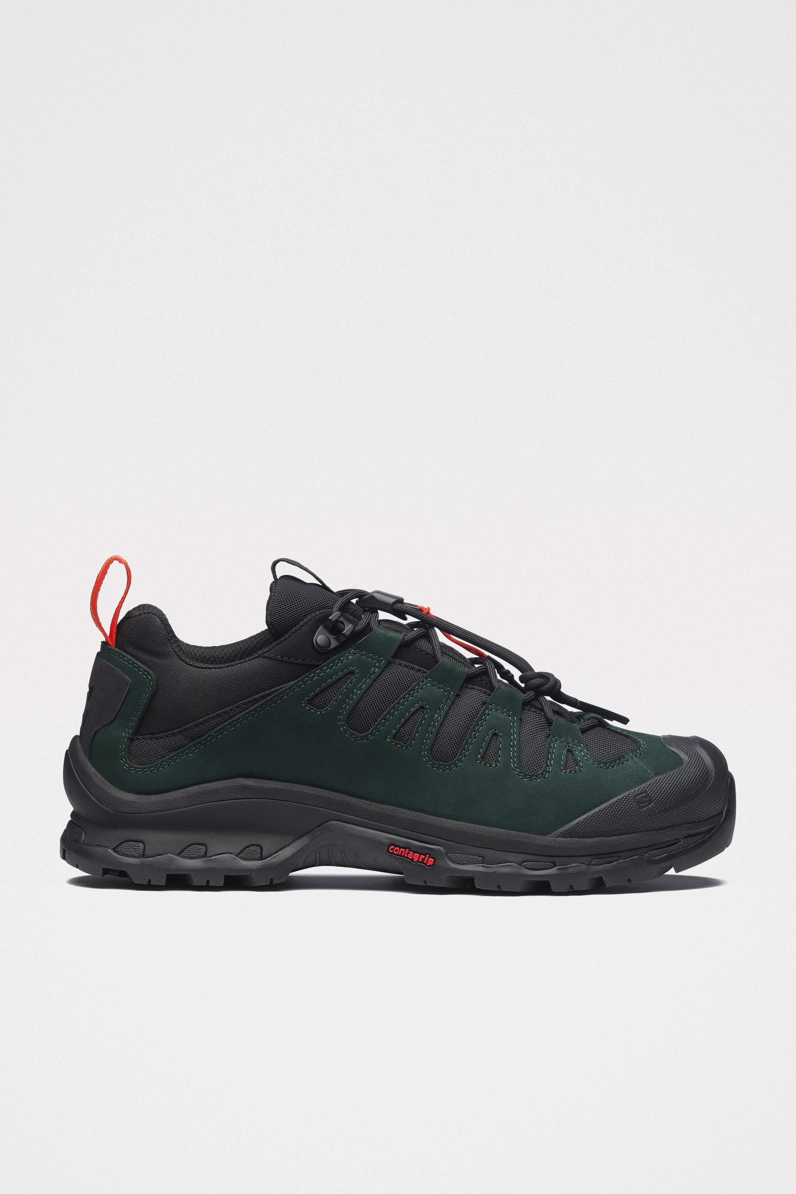 Salomon x GR10K Quest Low 2 Black / Ponderosa Pine / Flame Scarlet