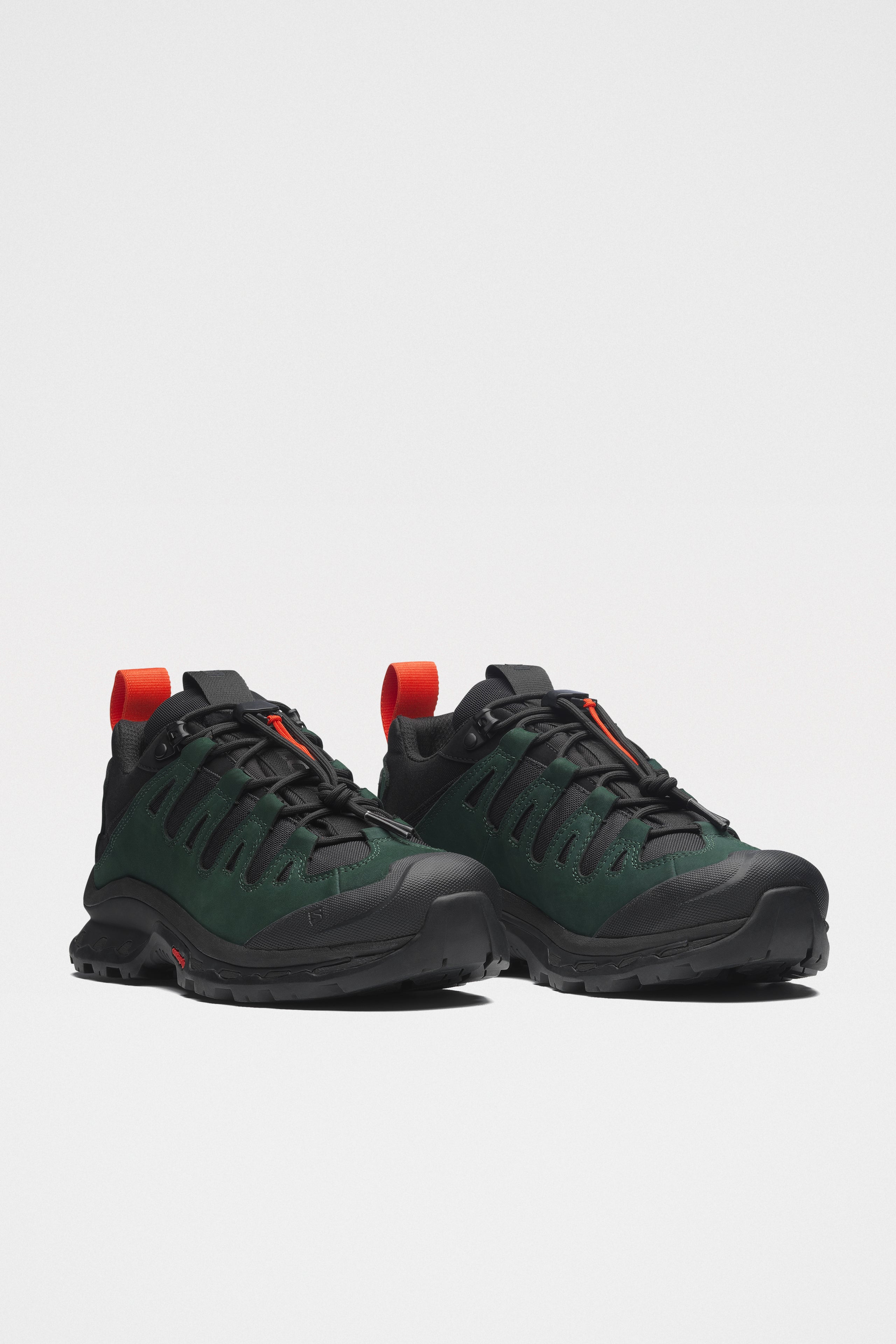 Salomon x GR10K Quest Low 2 Black / Ponderosa Pine / Flame Scarlet