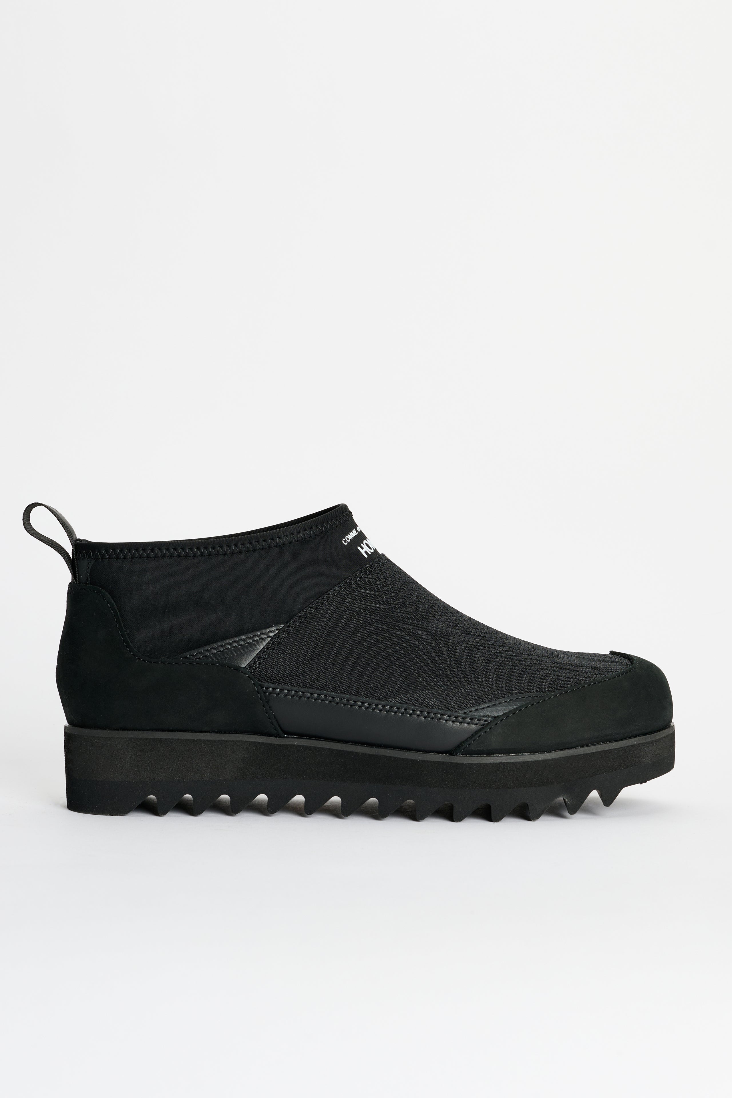 Comme des Garçons Homme Ripstop x Leather Boot Black