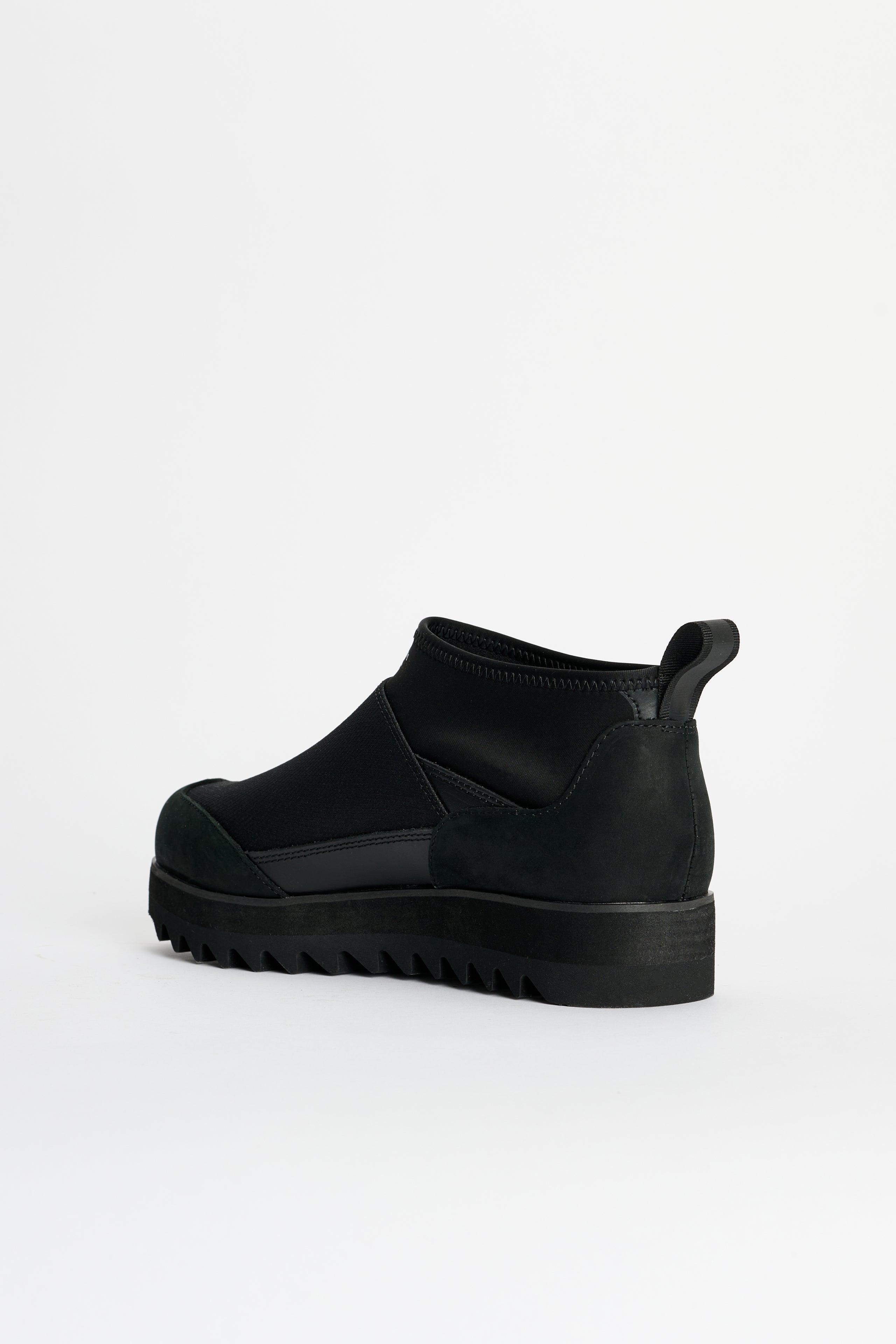 Comme des Garçons Homme Ripstop x Leather Boot Black