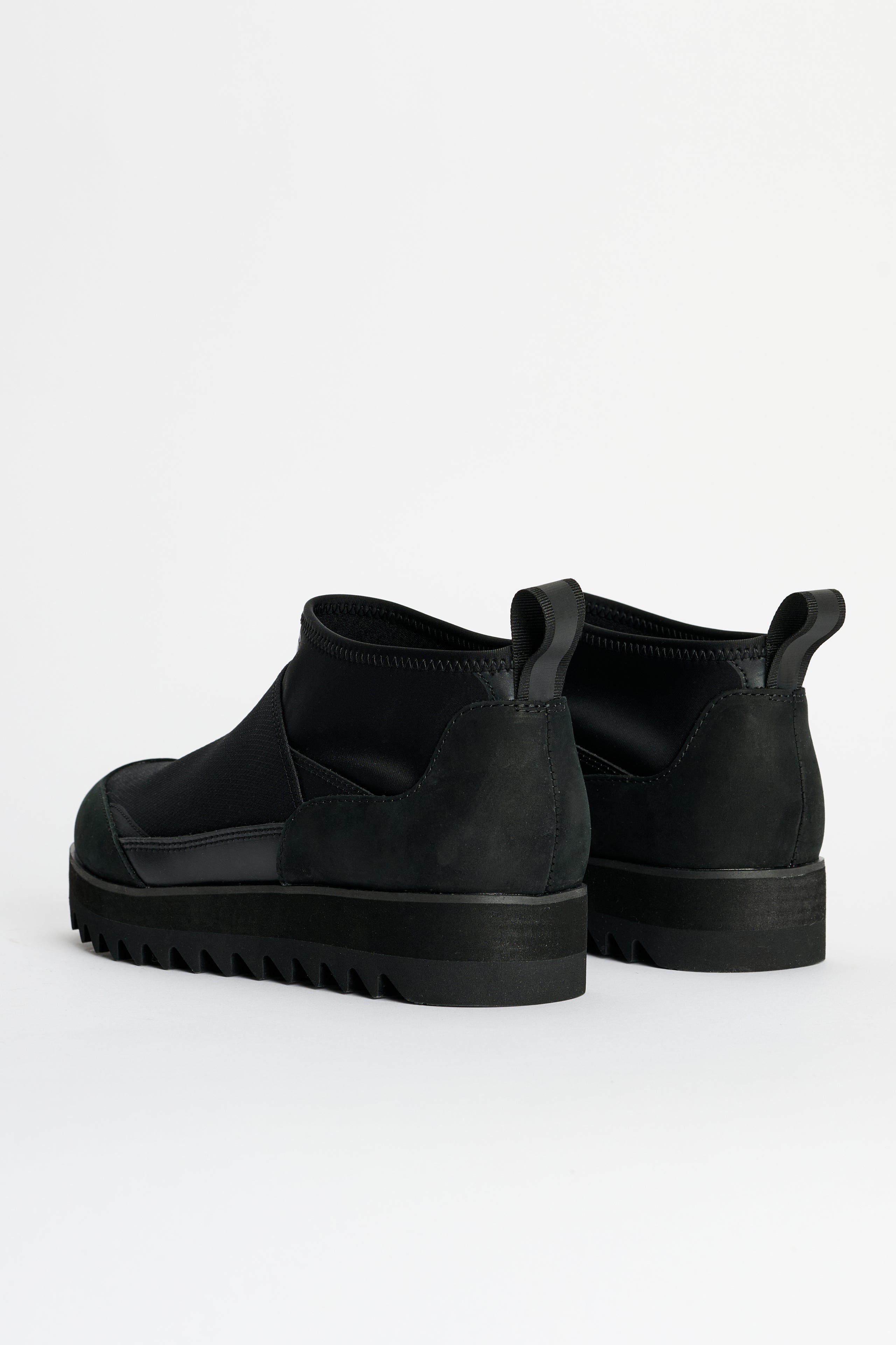 Comme des Garçons Homme Ripstop x Leather Boot Black