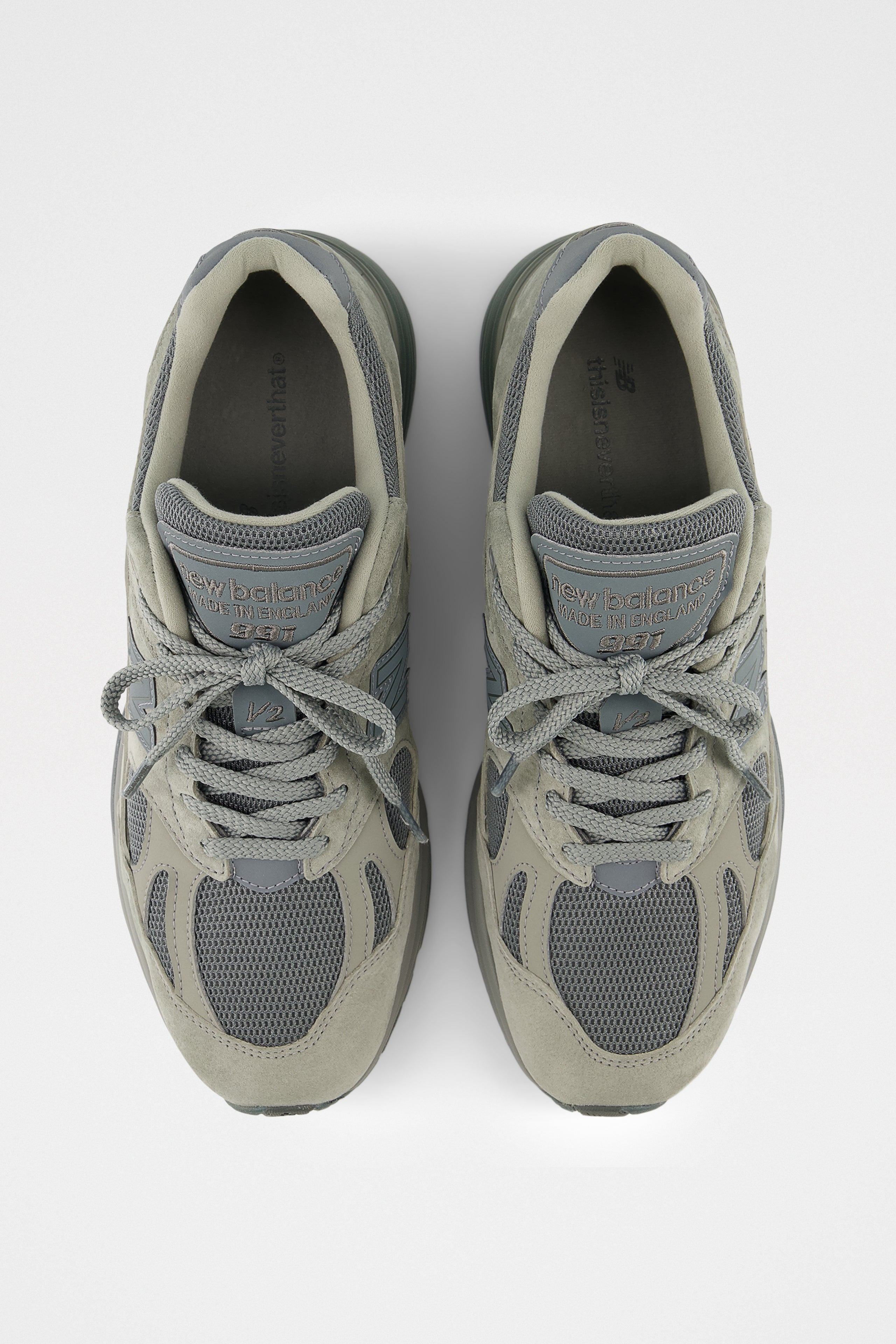 New Balance Made in UK x thisisneverthat 991v2 Grey