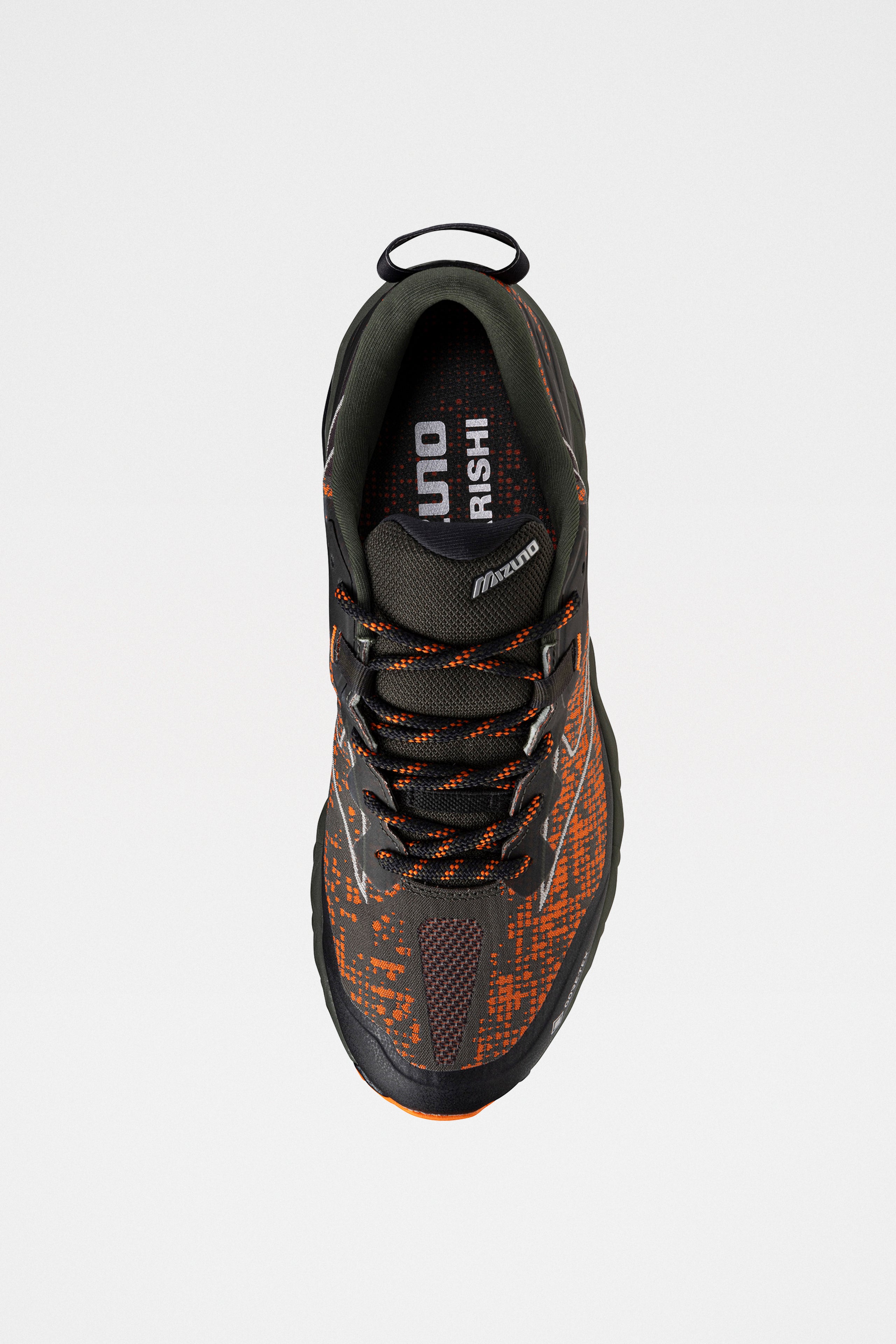 Mizuno x Maharishi Wave Mujin LS GTX Vibrant Orange / Cool Grey