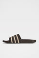 adidas by Wales Bonner Adilette Slides Dark Brown / Wonder White