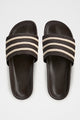 adidas by Wales Bonner Adilette Slides Dark Brown / Wonder White