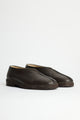 Lemaire Piped Crepe Slippers Dark Brown