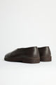 Lemaire Piped Crepe Slippers Dark Brown