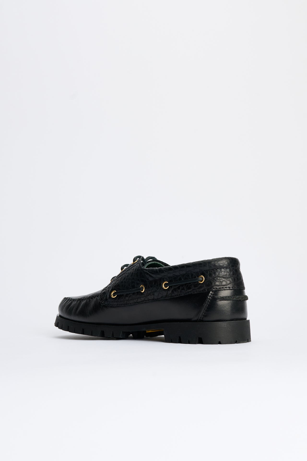 VINNY’s Aztec Boat Shoe Black