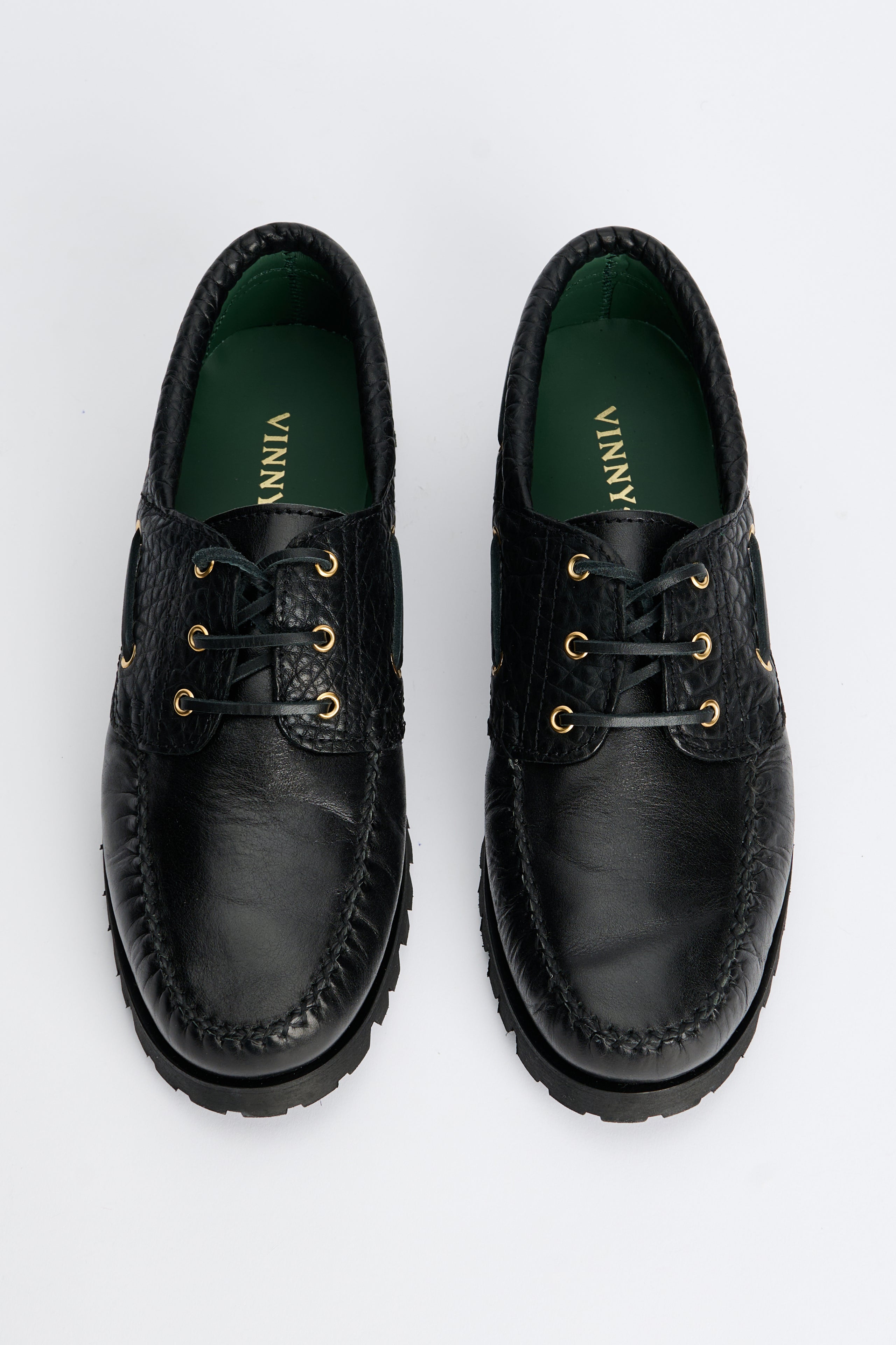 VINNY’s Aztec Boat Shoe Black