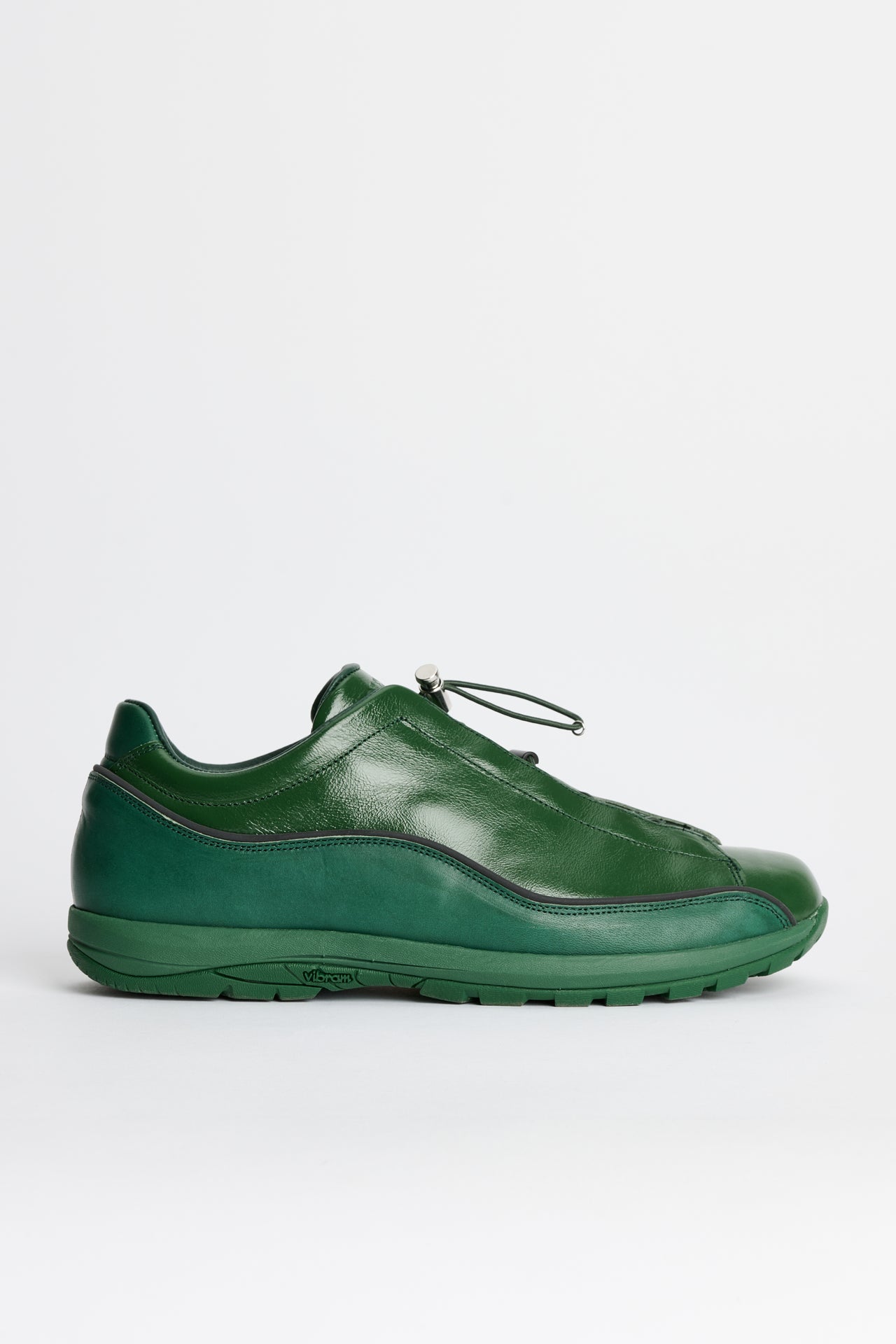 DIEMME Licata Dark Green Crackled Patent Leather