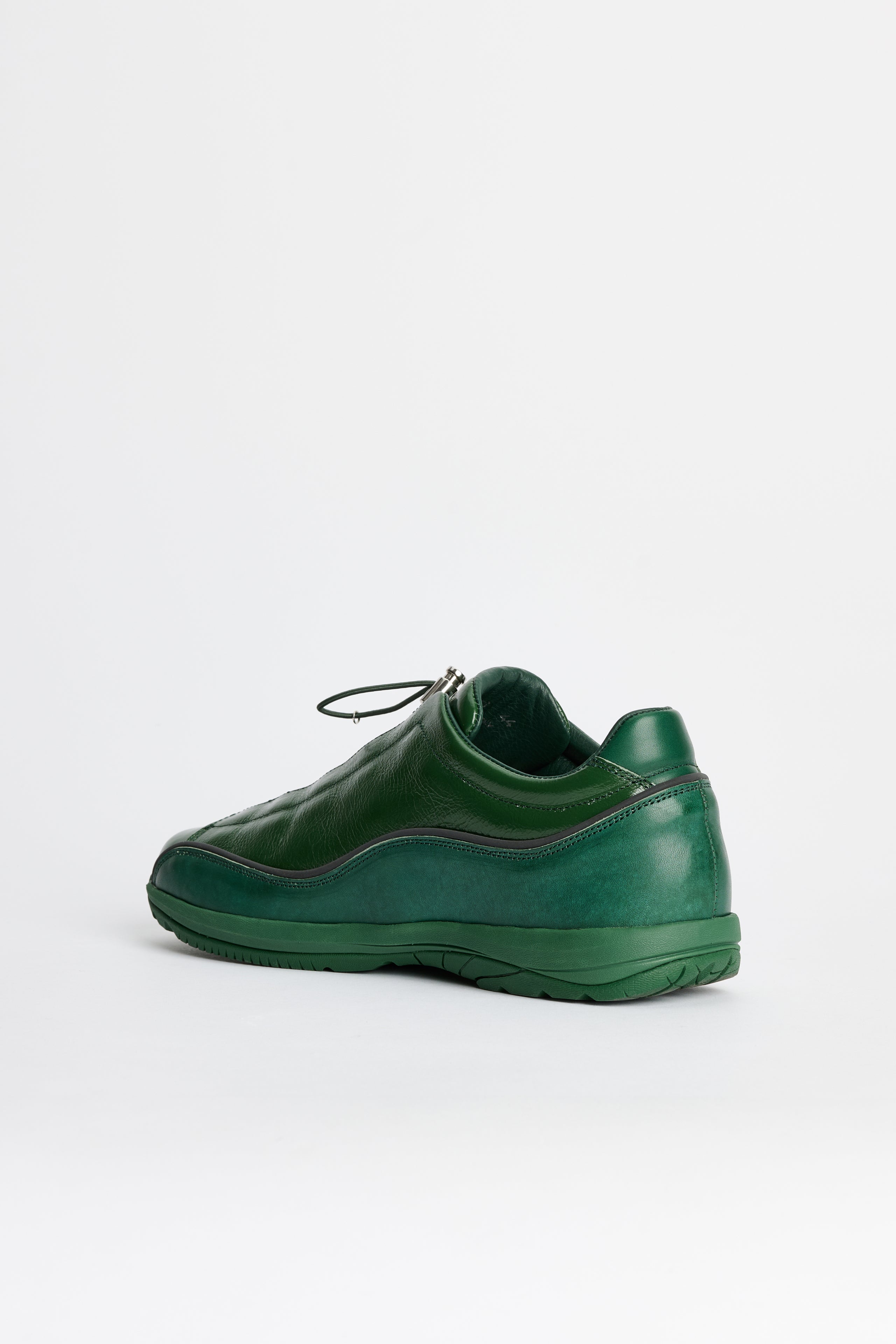 DIEMME Licata Dark Green Crackled Patent Leather