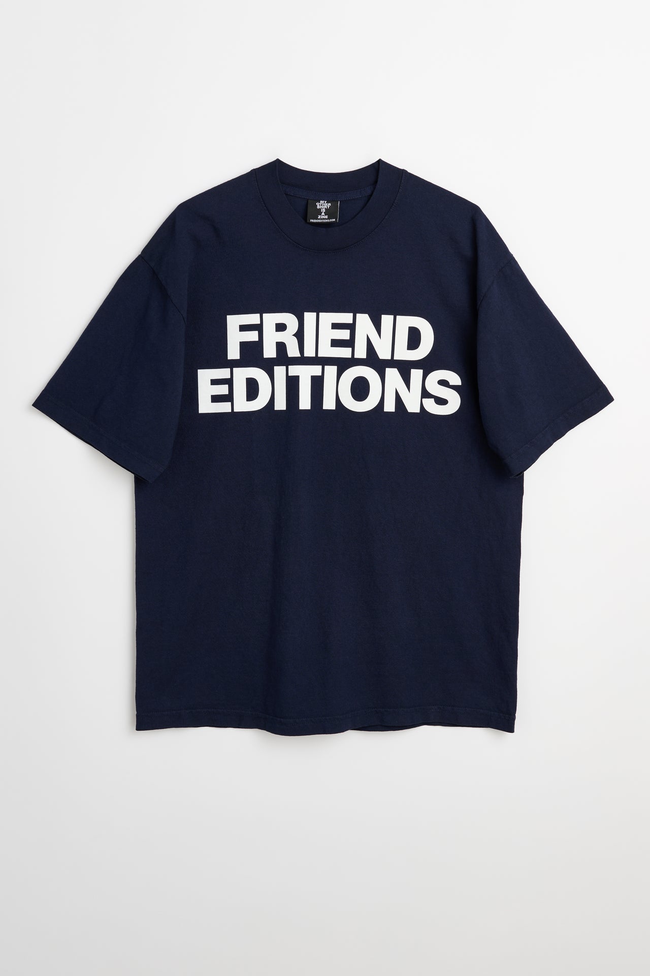 Friend Editions Monogram Tee Navy / White