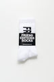 Friend Editions Stretch Monogram Socks Black / White